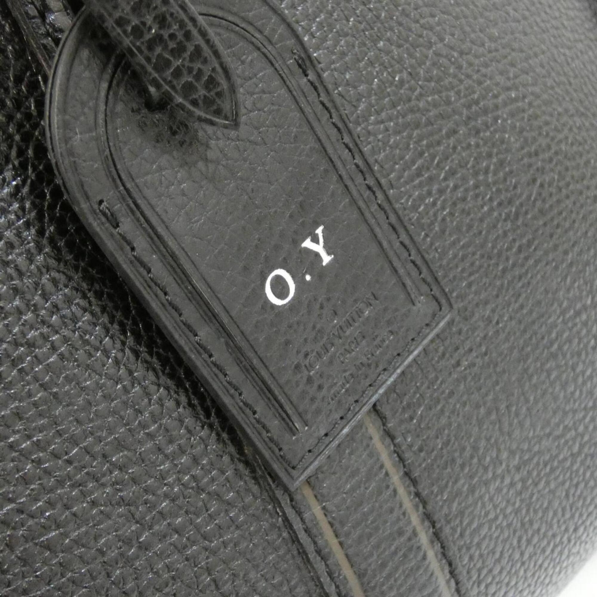 Louis Vuitton Black Leather Boston Bag (Pre-Owned)