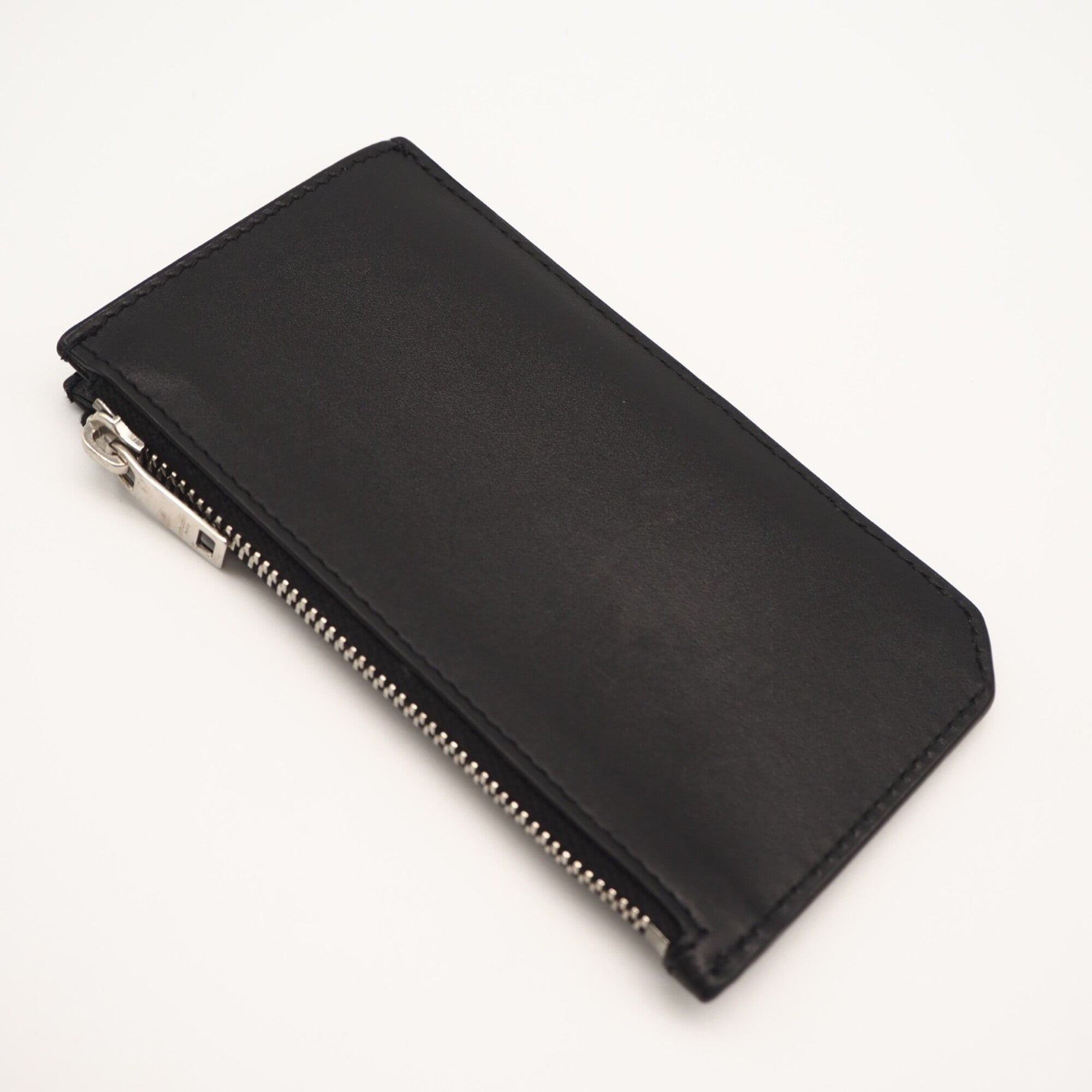 Yves Saint Laurent Black Leather Coin Purse/Coin Case (Pre-Owned)