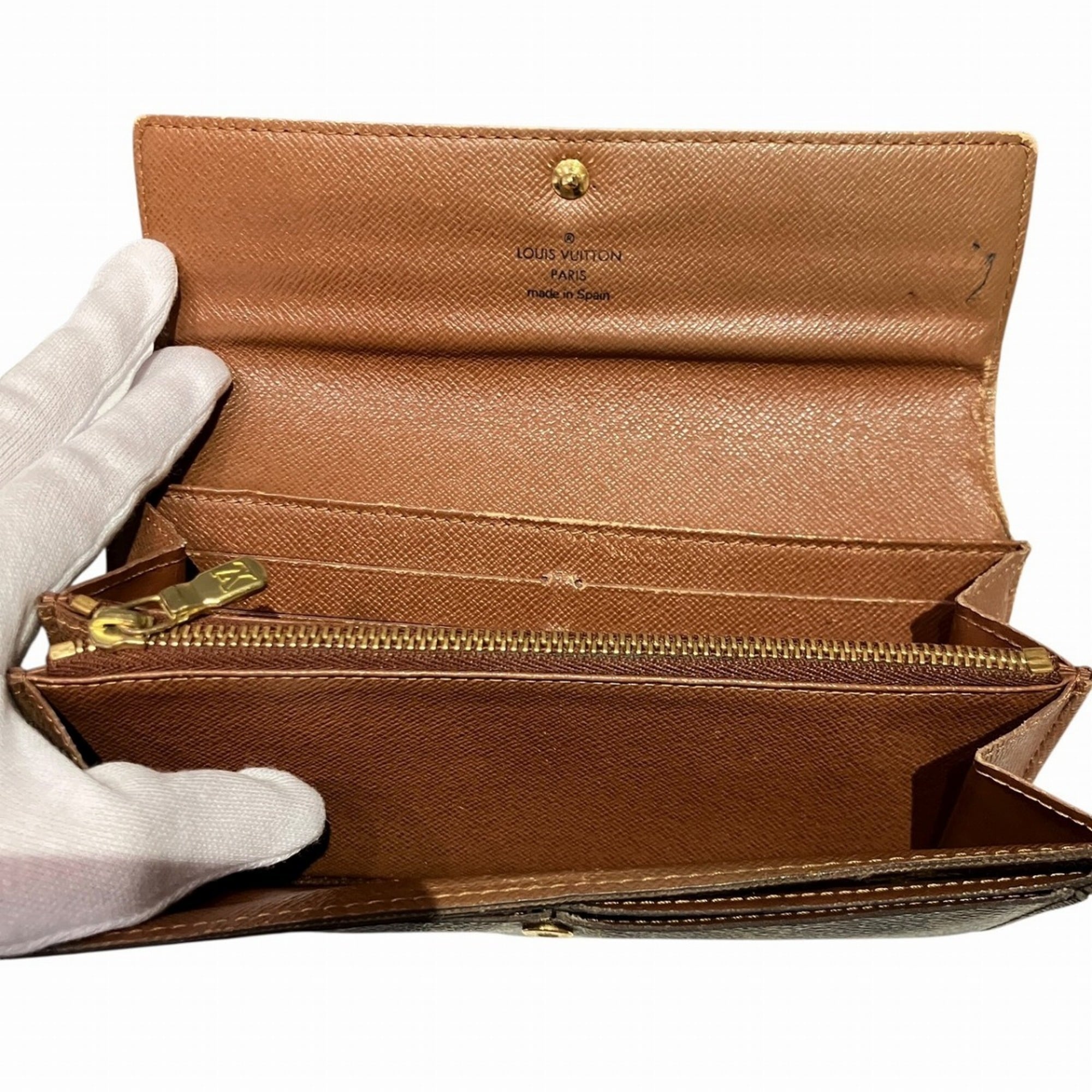 Louis Vuitton Monogram Brown Monogram Long Wallet (Bi-Fold) (Pre-Owned)