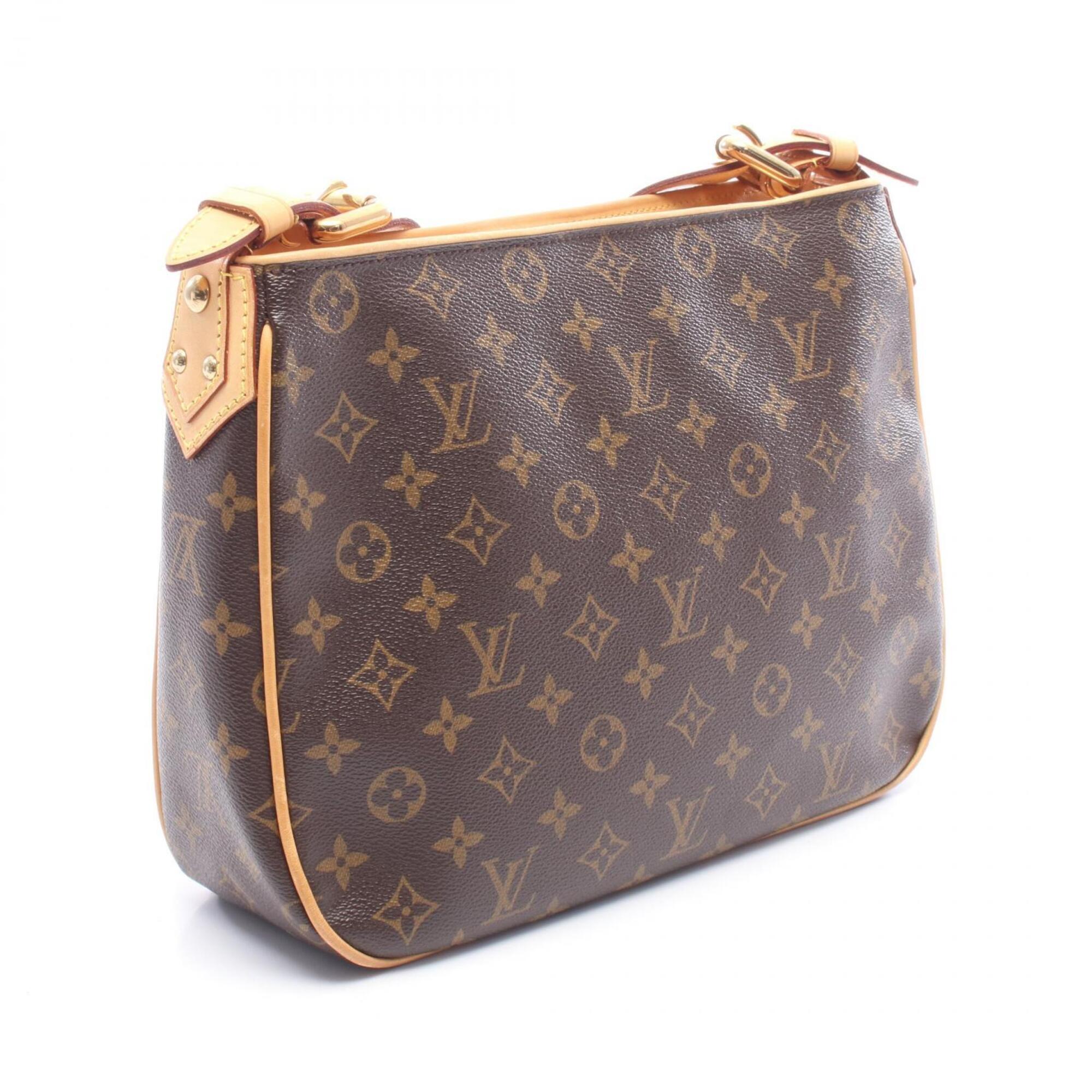 Louis Vuitton Brown Pvc Coated Canvas Leather Handbag Shoulder Bag (Pre-Owned)