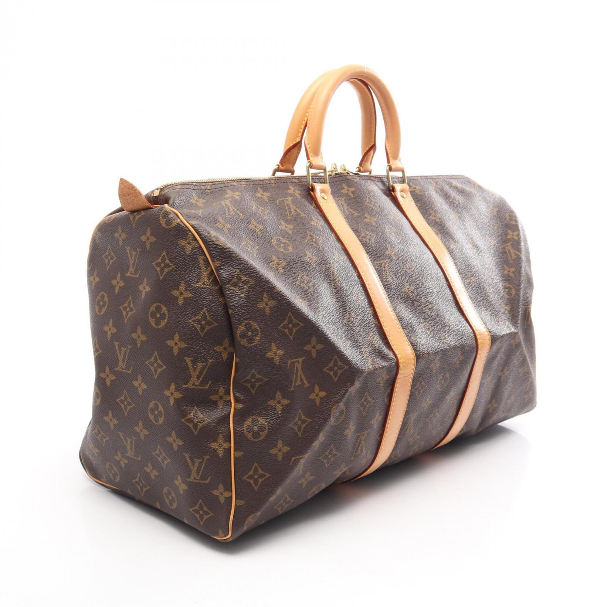 Louis Vuitton Brown Monogram Monogram Boston Bag Handbag (Pre-Owned)