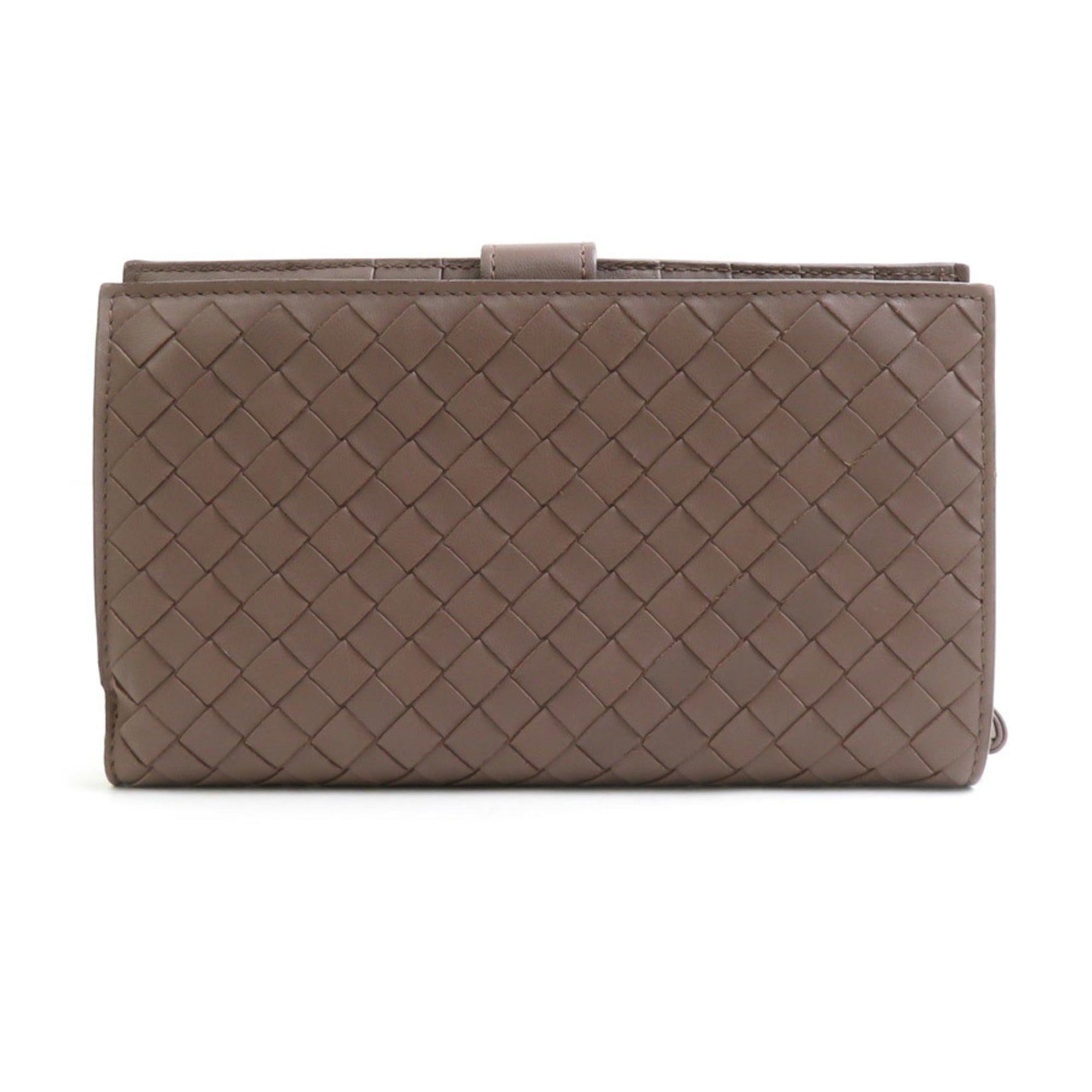 Bottega Veneta Light Brown Intrecciato Middle Wallet (Bi-Fold) (Pre-Owned)