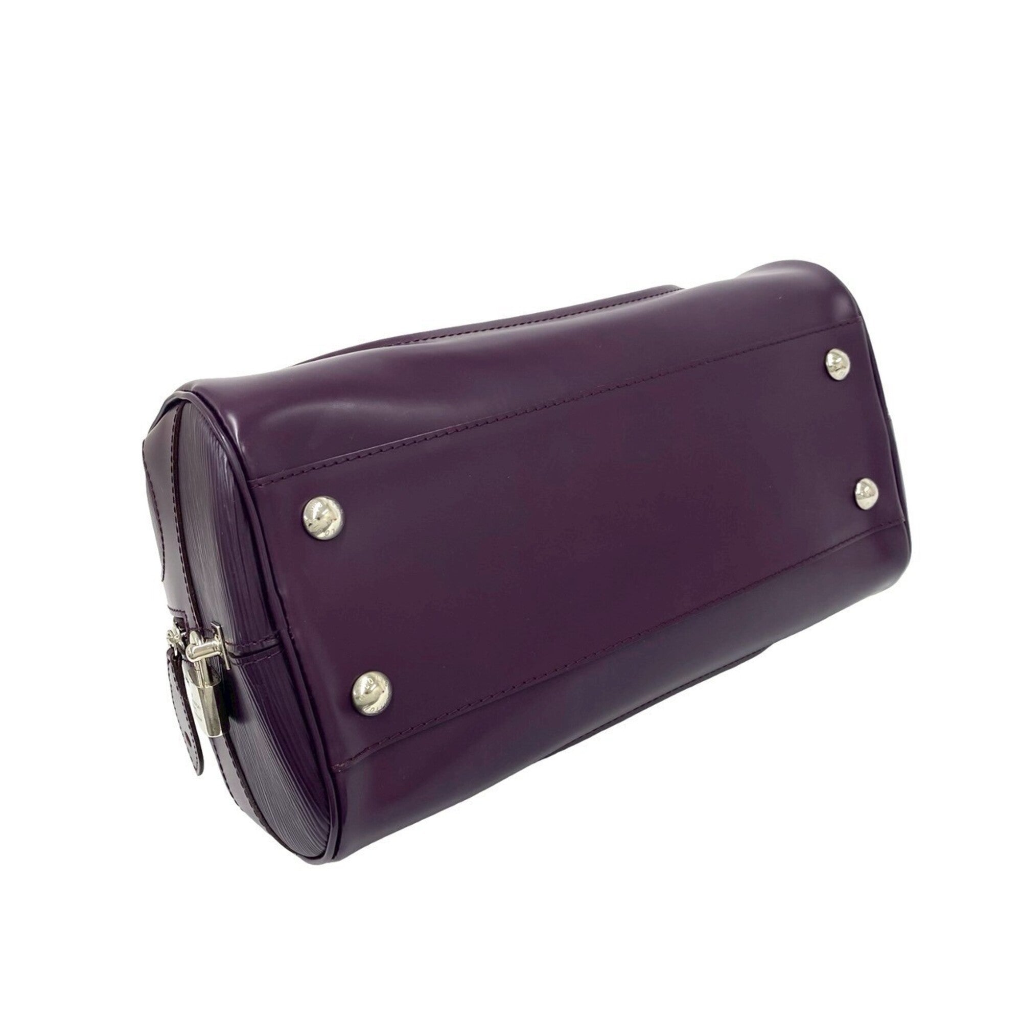 Louis Vuitton Purple Leather Handbag (Pre-Owned)