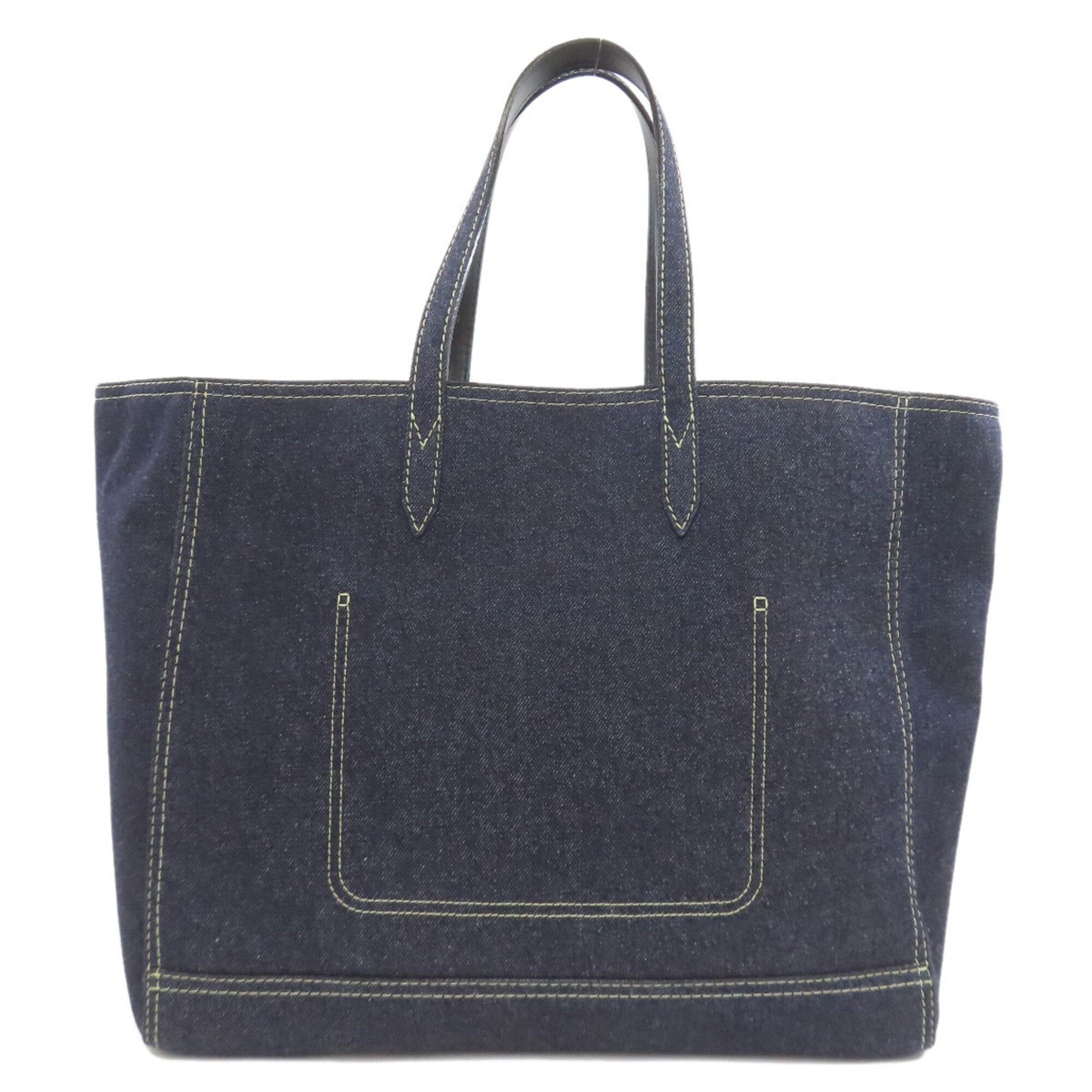 Jimmy Choo Blue Navy Denim Tote Bag (Pre-Owned)
