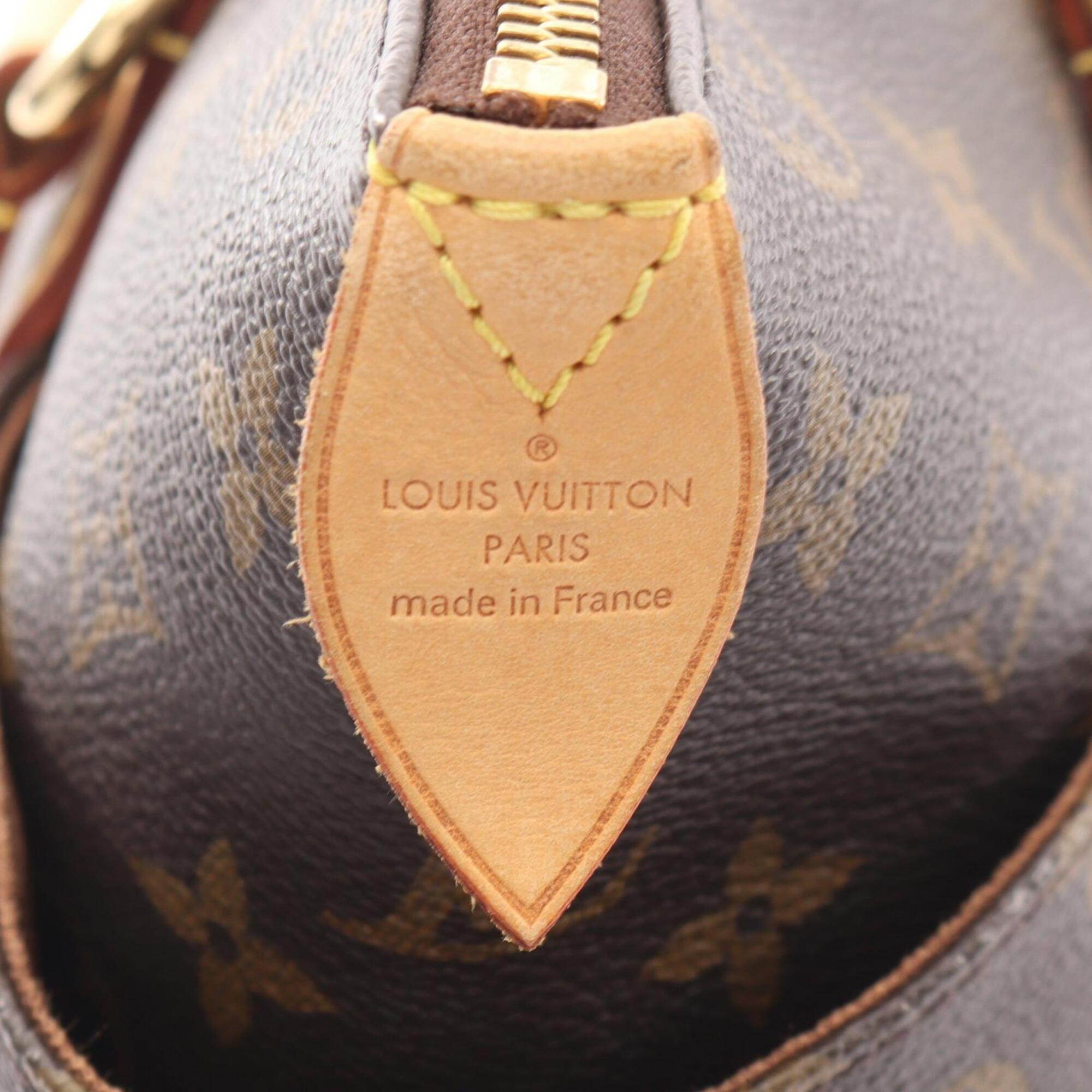 Louis Vuitton Brown Coated Canvas Pvc Monogram Leather Handbag Tote Bag (Pre-Owned)