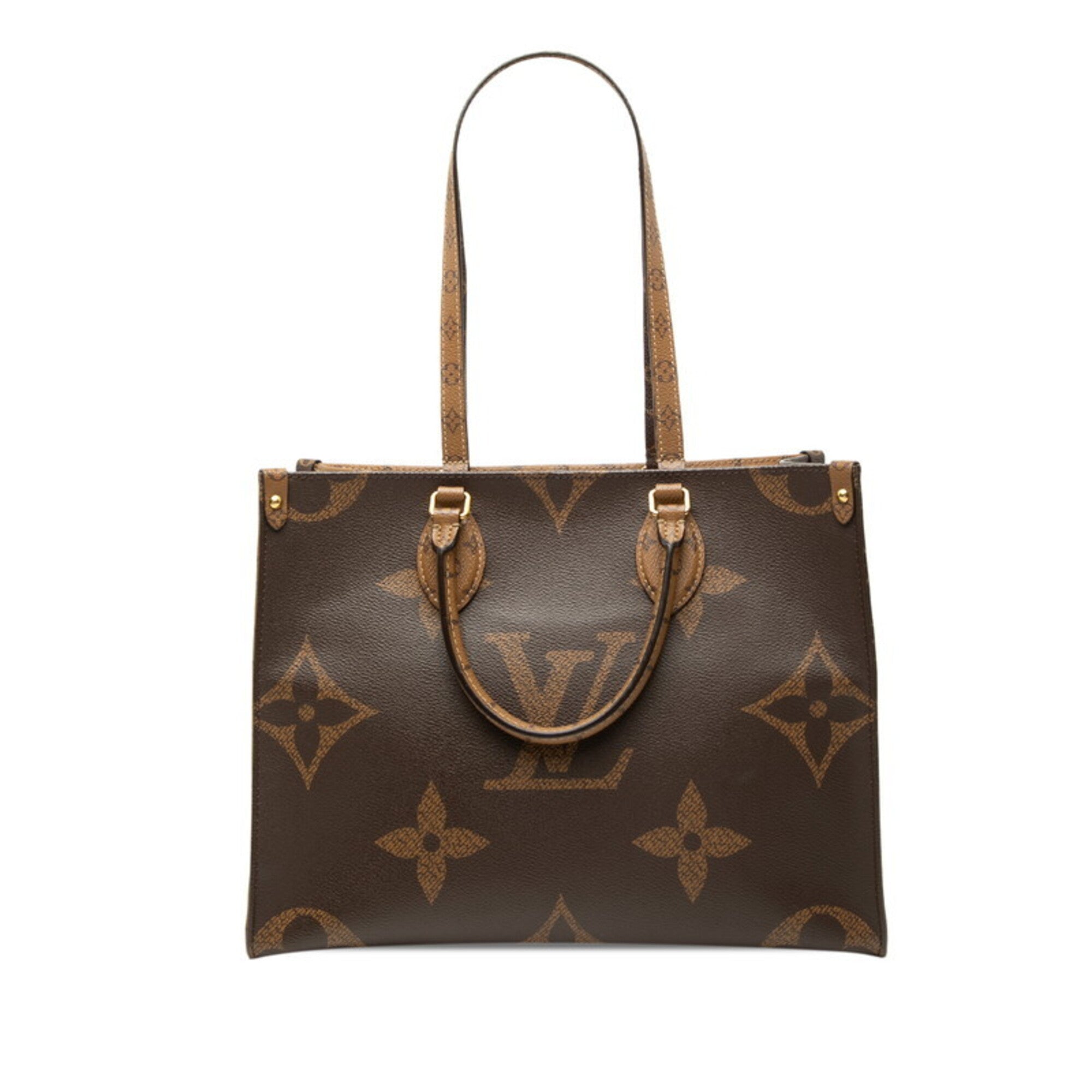 Louis Vuitton Monogram Brown Pvc Leather Handbag Tote Bag (Pre-Owned)