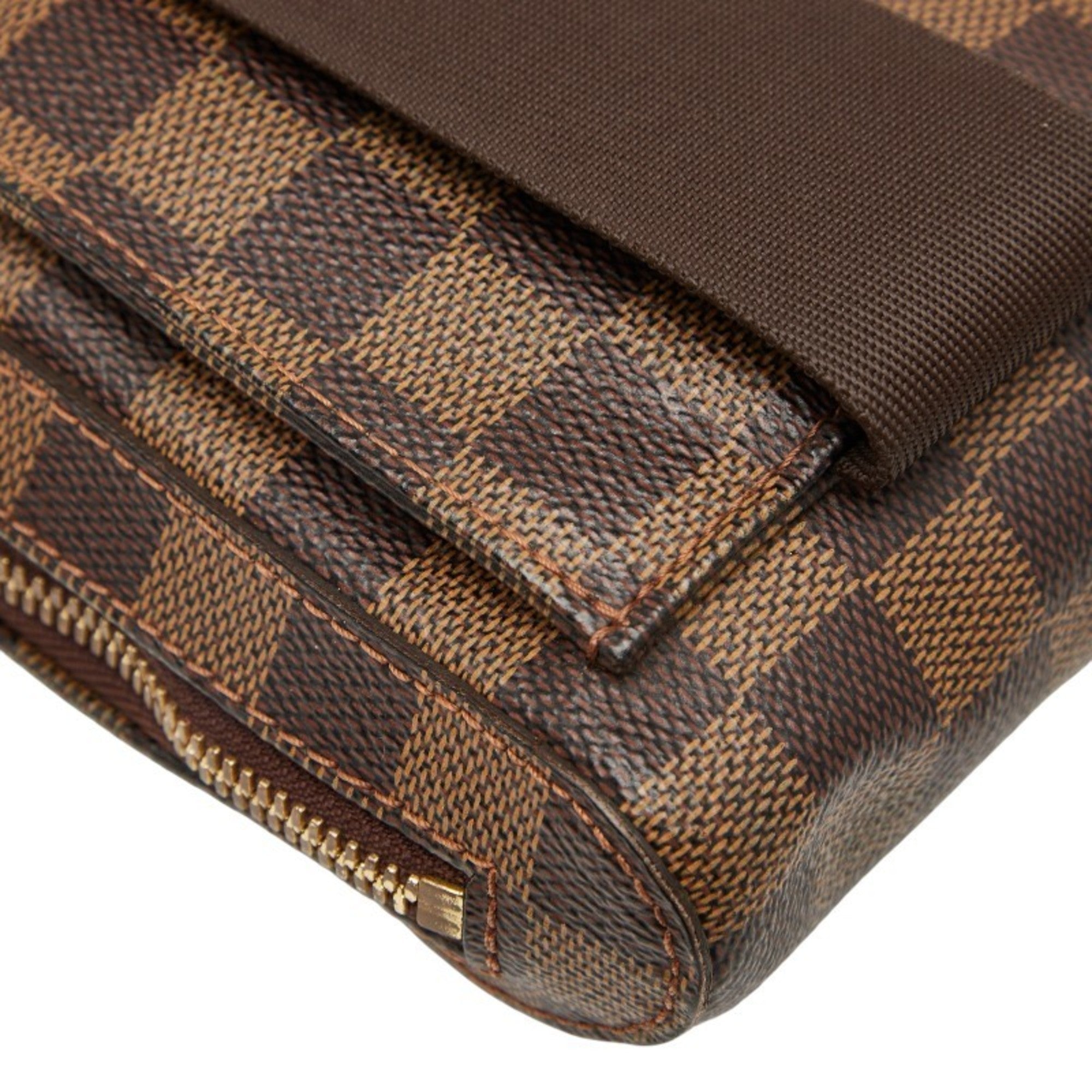 Louis Vuitton Damier Brown Pvc Leather Shoulder Bag Sling Bag (Pre-Owned)
