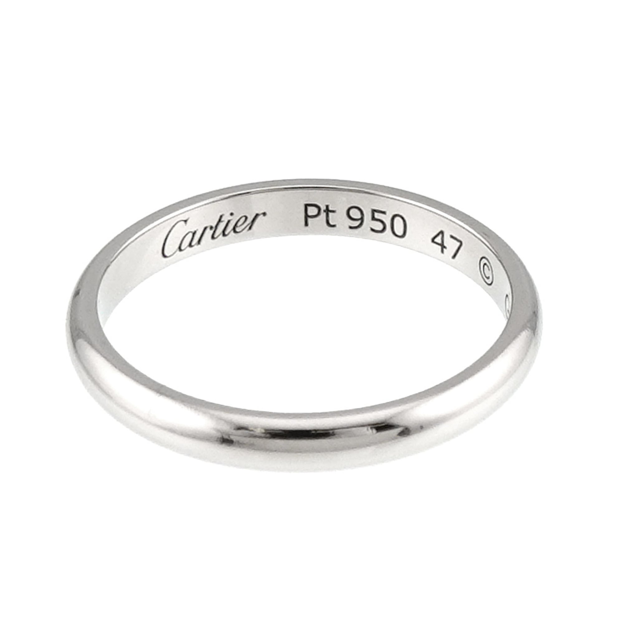 Cartier Platinum 950 Band Ring (Pre-Owned)