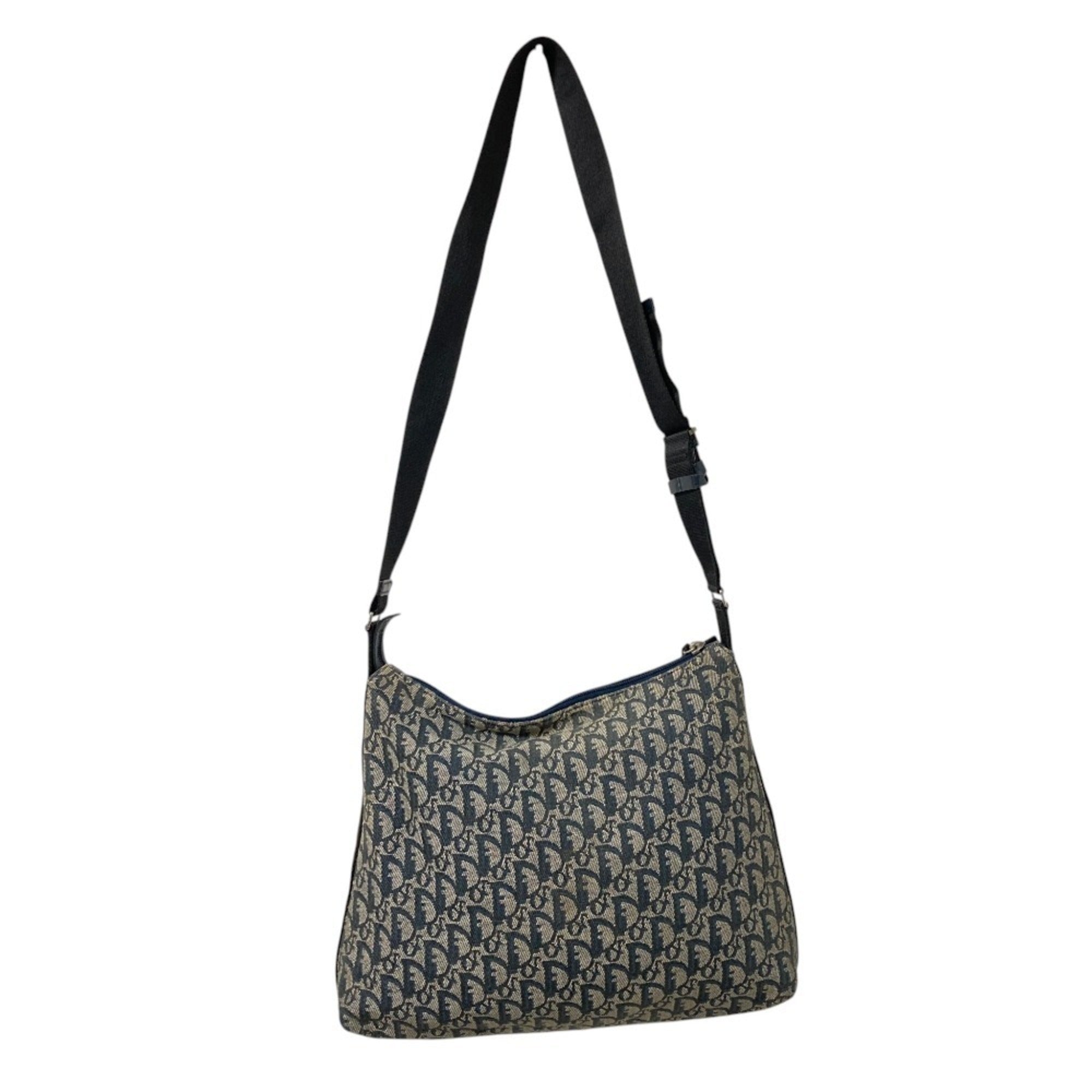 Christian Dior Navy Canvas Shoulder Bag (Pre-Owned)