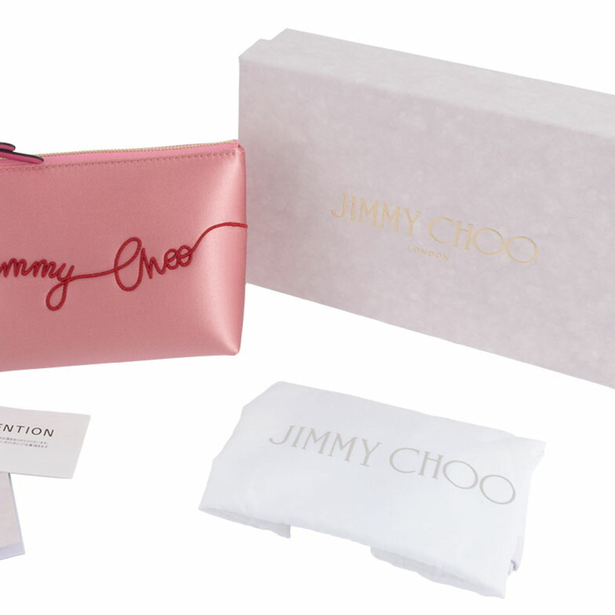 Jimmy Choo Pink Satin Pouch (Pre-Owned)
