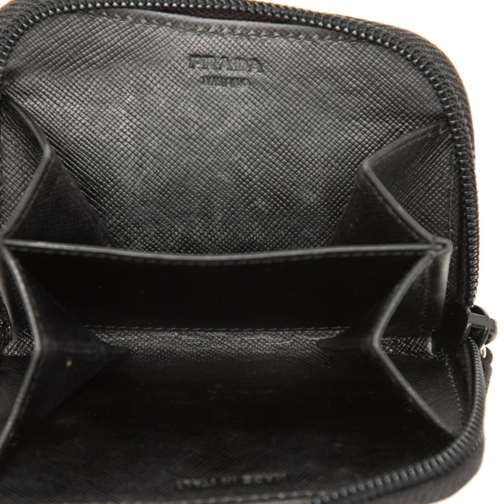 Prada Black Nylon Coin Purse/Coin Case (Pre-Owned)