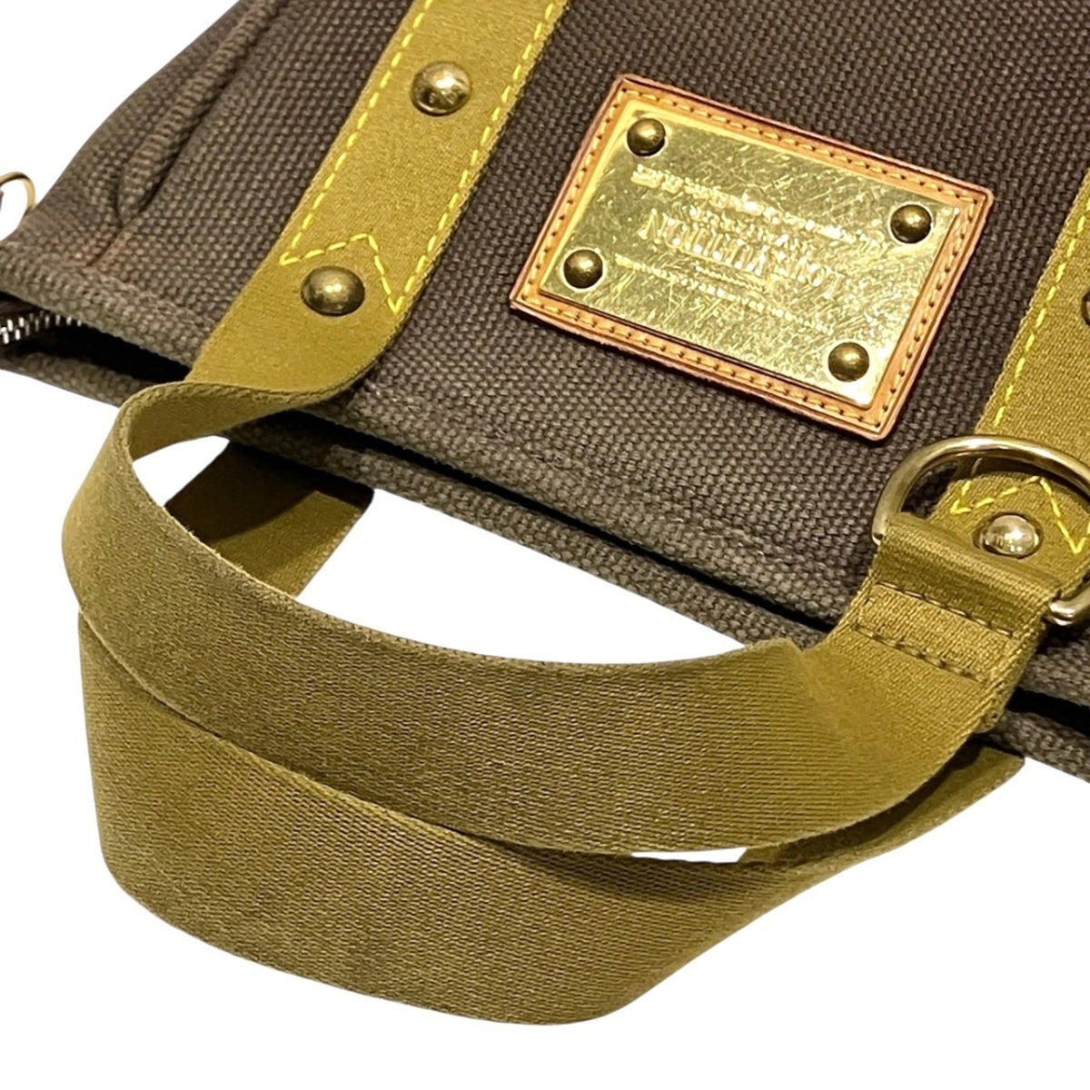 Louis Vuitton Antigua Brown Canvas Handbag (Pre-Owned)