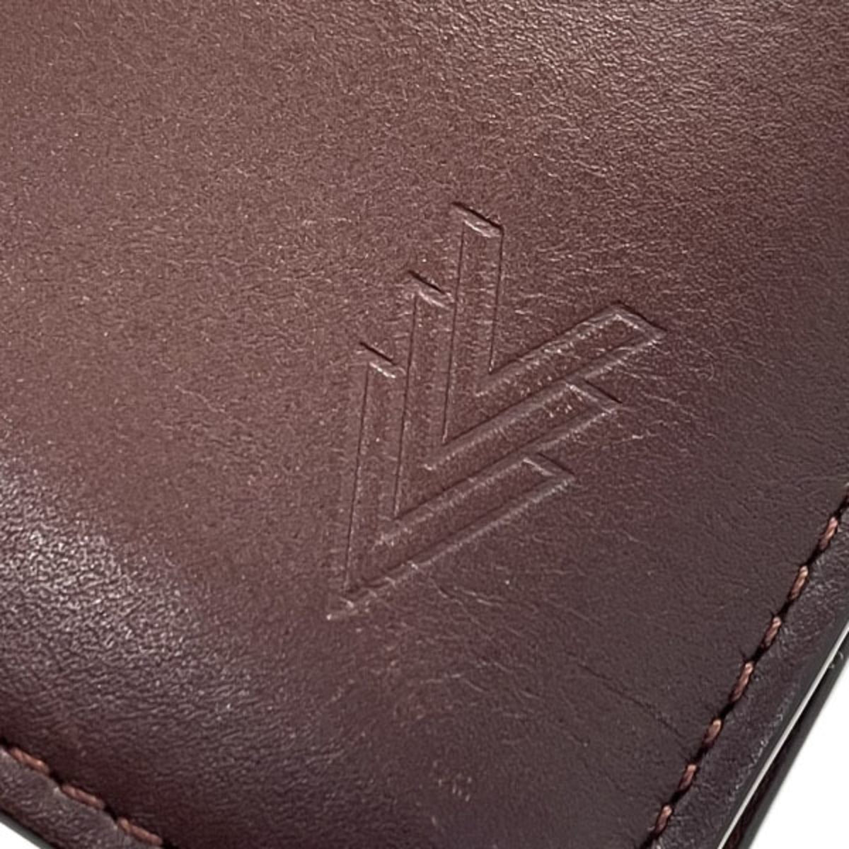 Louis Vuitton Brown Ombre Leather Long Wallet (Bi-Fold) (Pre-Owned)