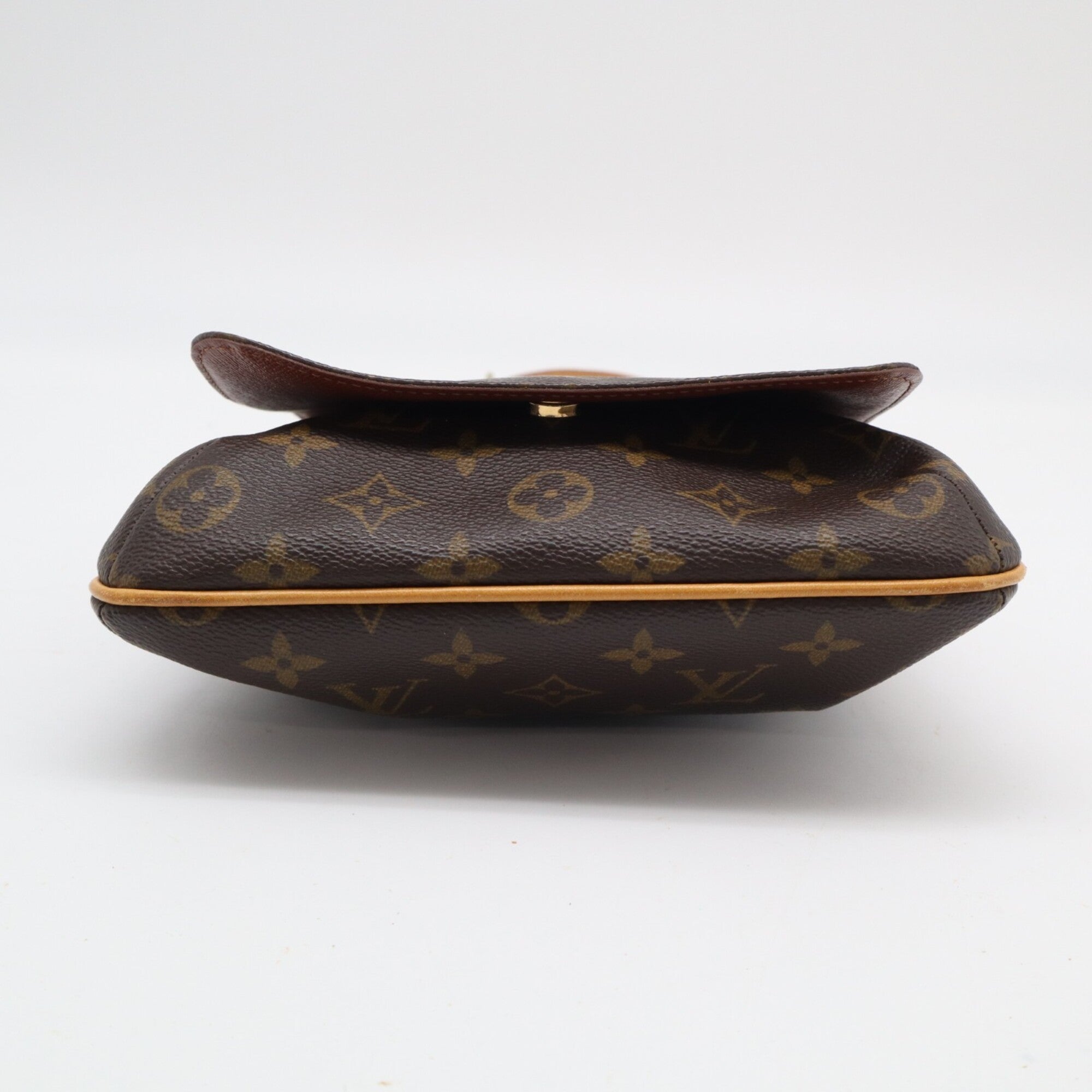 Louis Vuitton Monogram Brown Coated Canvas Leather Shoulder Bag (Pre-Owned)