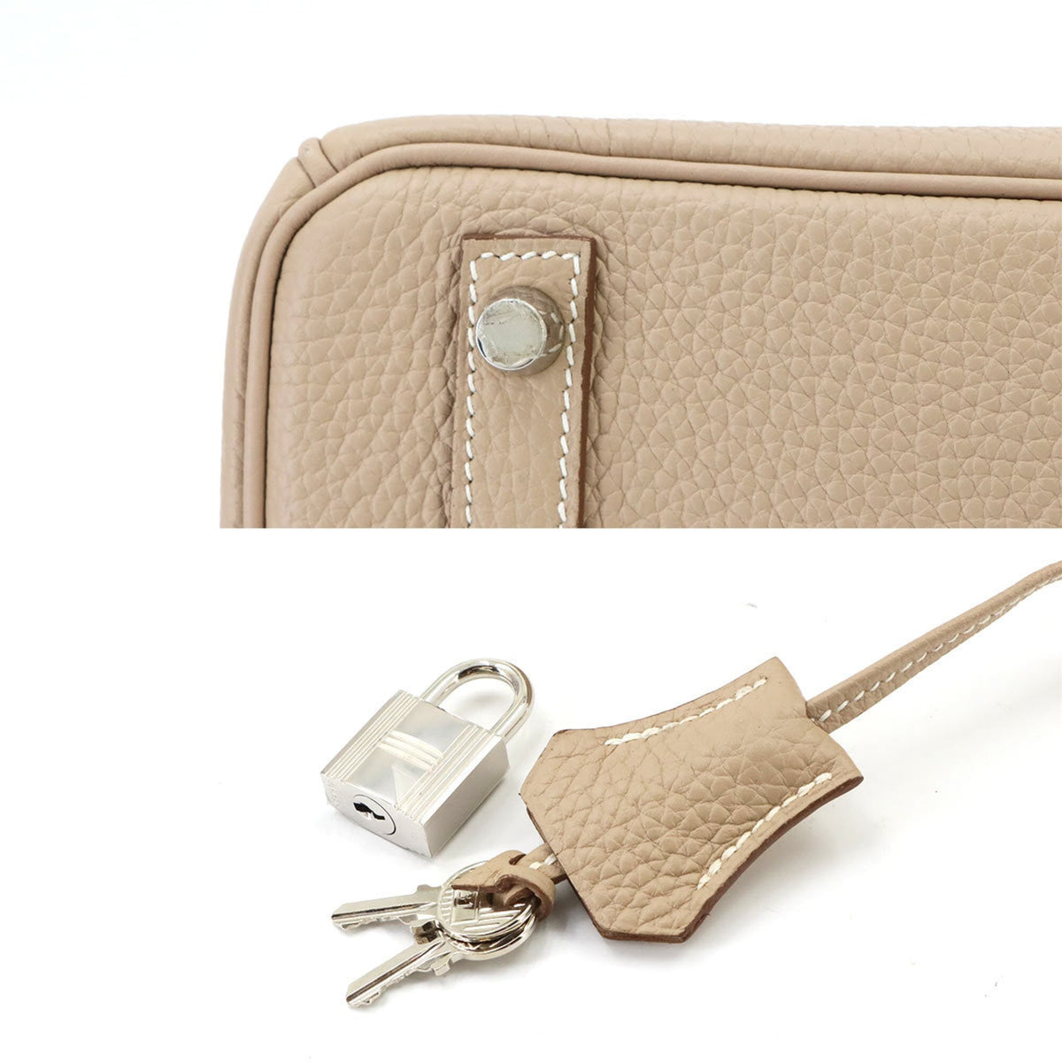 Hermes Argile Togo Leather Handbag (Pre-Owned)