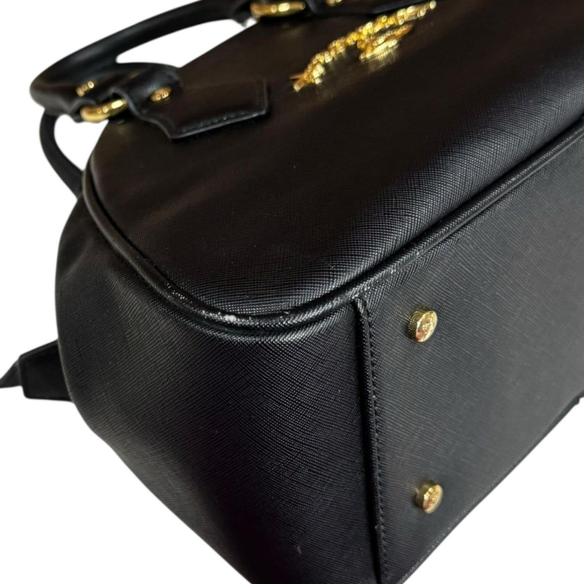Vivienne Westwood Black Leather Handbag (Pre-Owned)