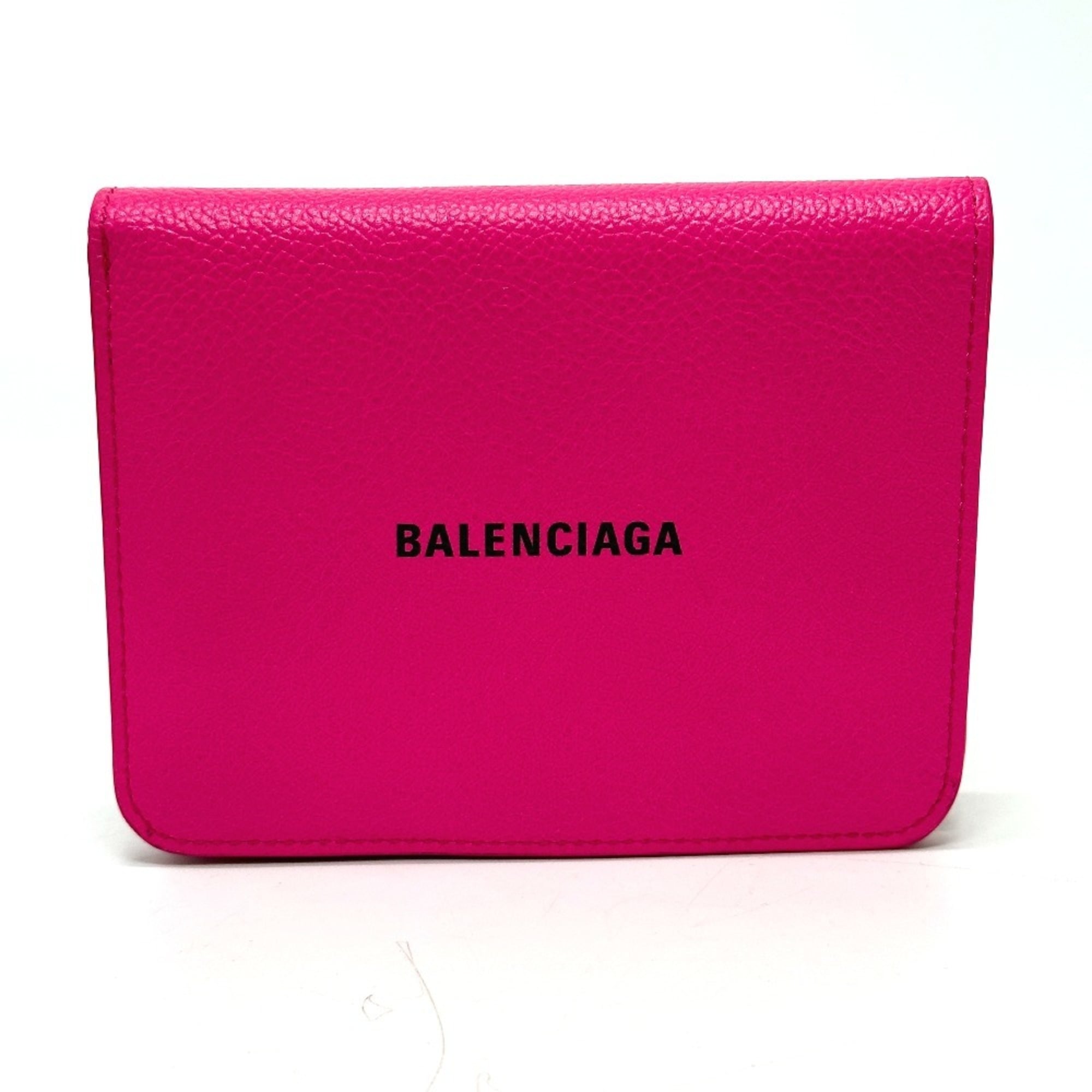 Balenciaga Pink Leather Wallet (Bi-Fold) (Pre-Owned)