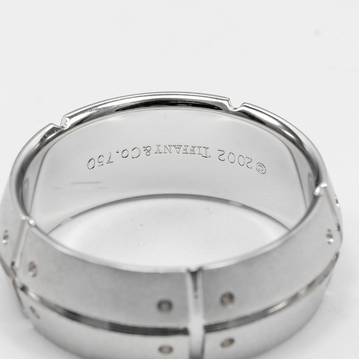 Tiffany White Gold (18K) Band Ring (Pre-Owned)