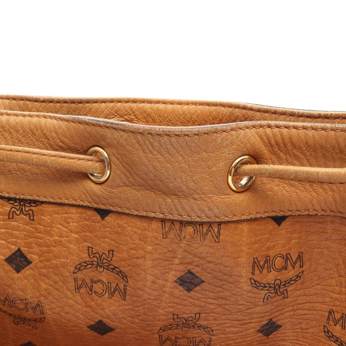 Mcm Brown Coated Canvas Leather Handbag Shoulder Bag (Pre-Owned)