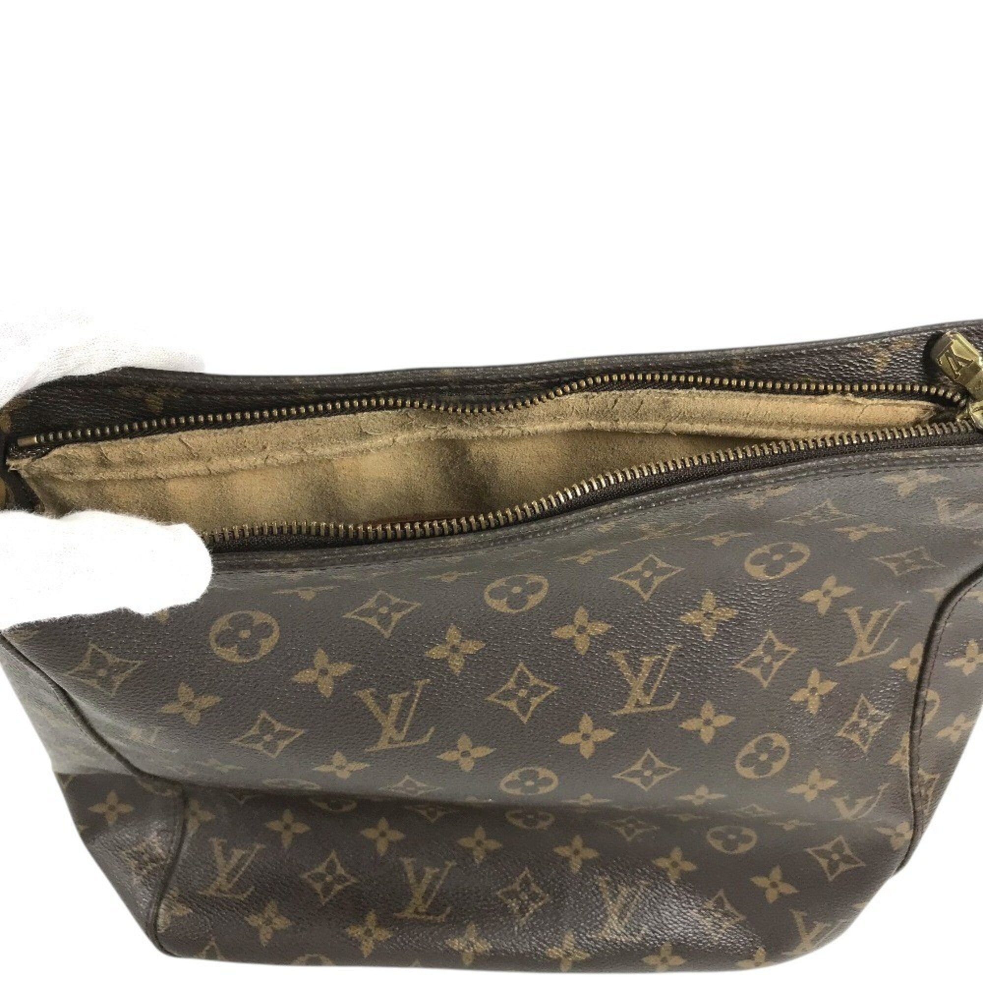 Louis Vuitton Brown Monogram Canvas Handbag Shoulder Bag (Pre-Owned)
