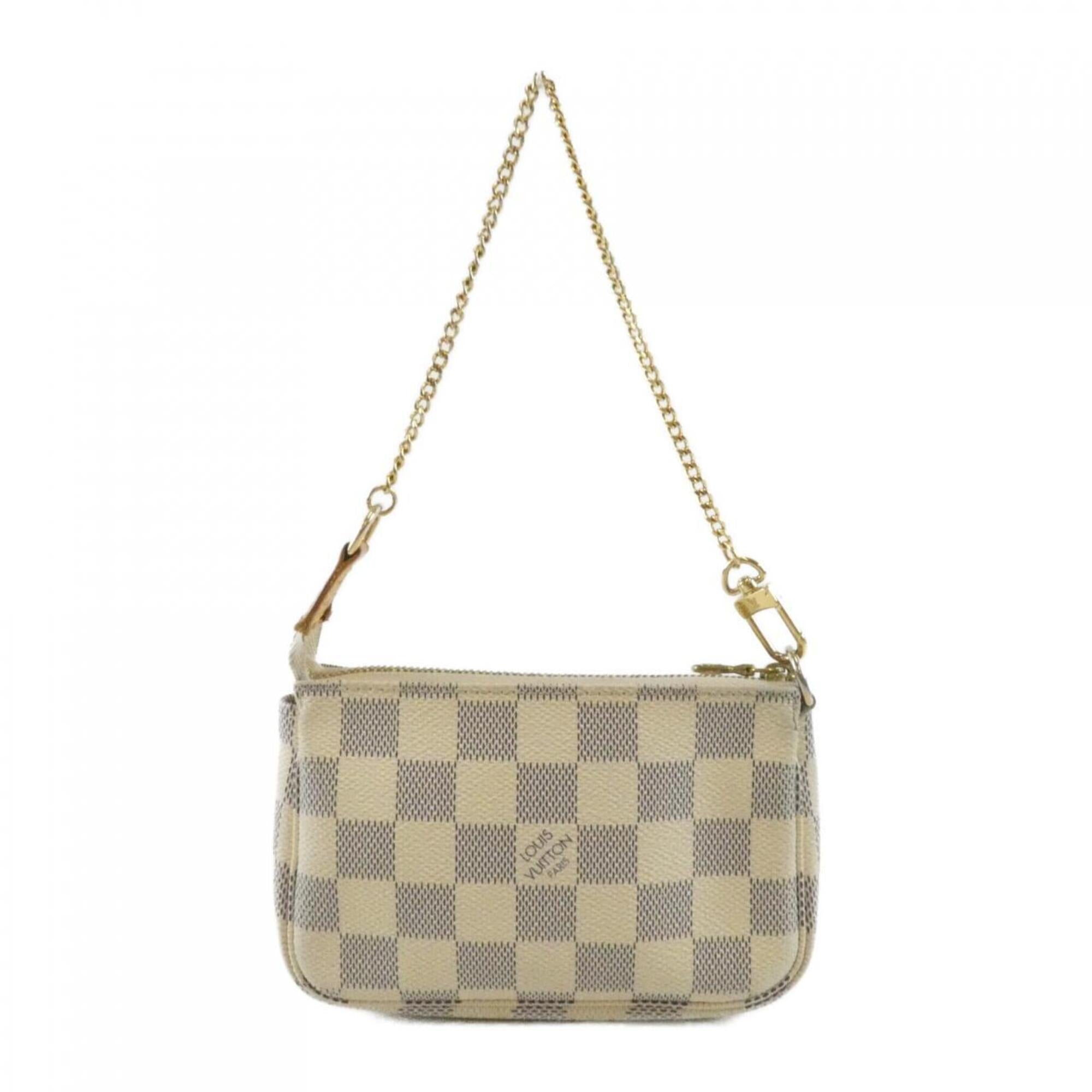 Louis Vuitton Damier Azur Azur Coated Canvas Pochette Pouch (Pre-Owned)