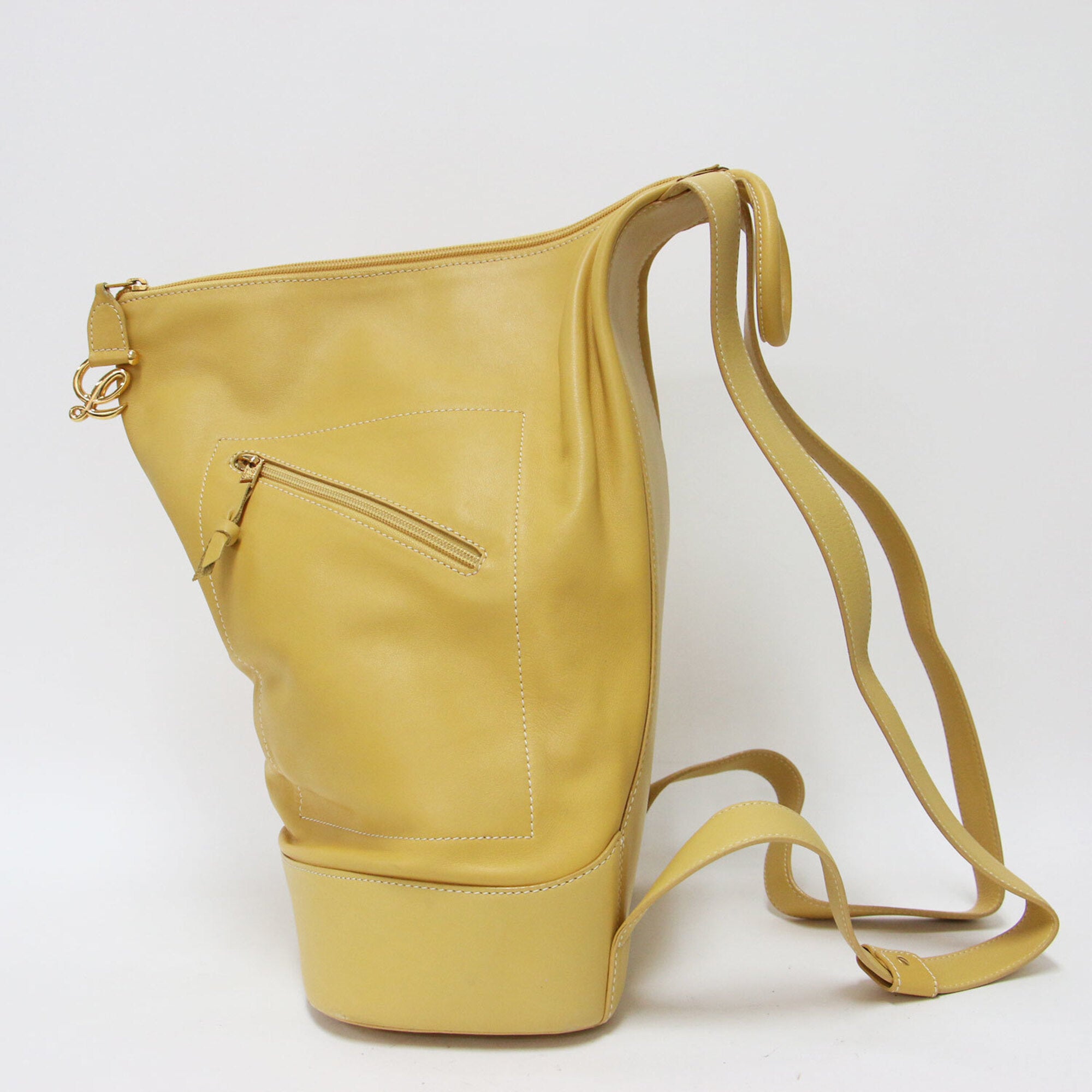 Loewe Yellow Leather Backpack (Pre-Owned)