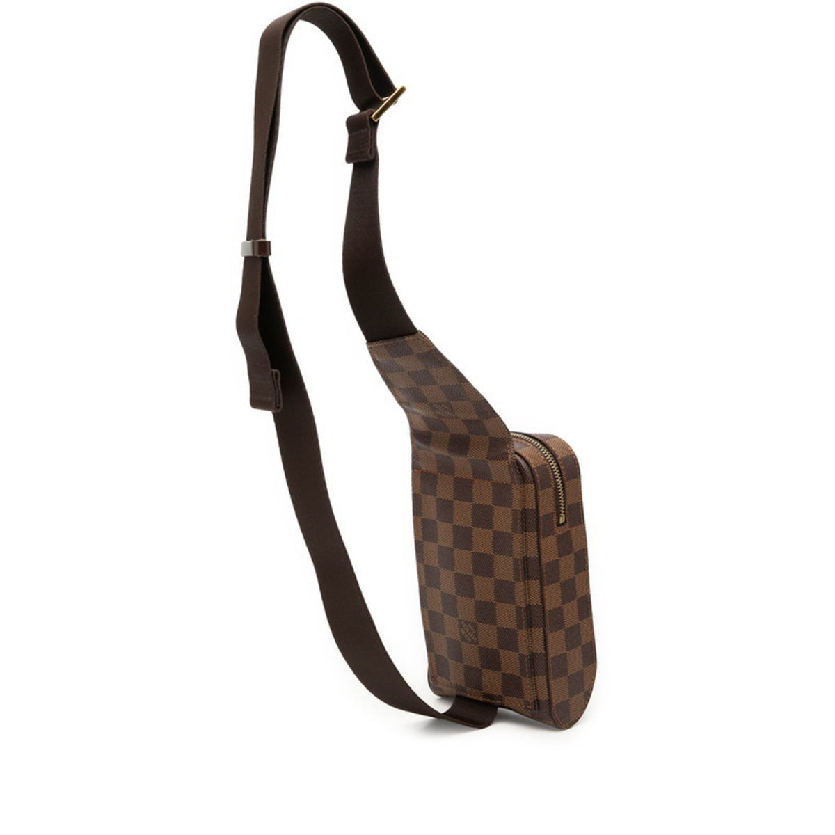Louis Vuitton Brown Pvc Leather Shoulder Bag Sling Bag (Pre-Owned)