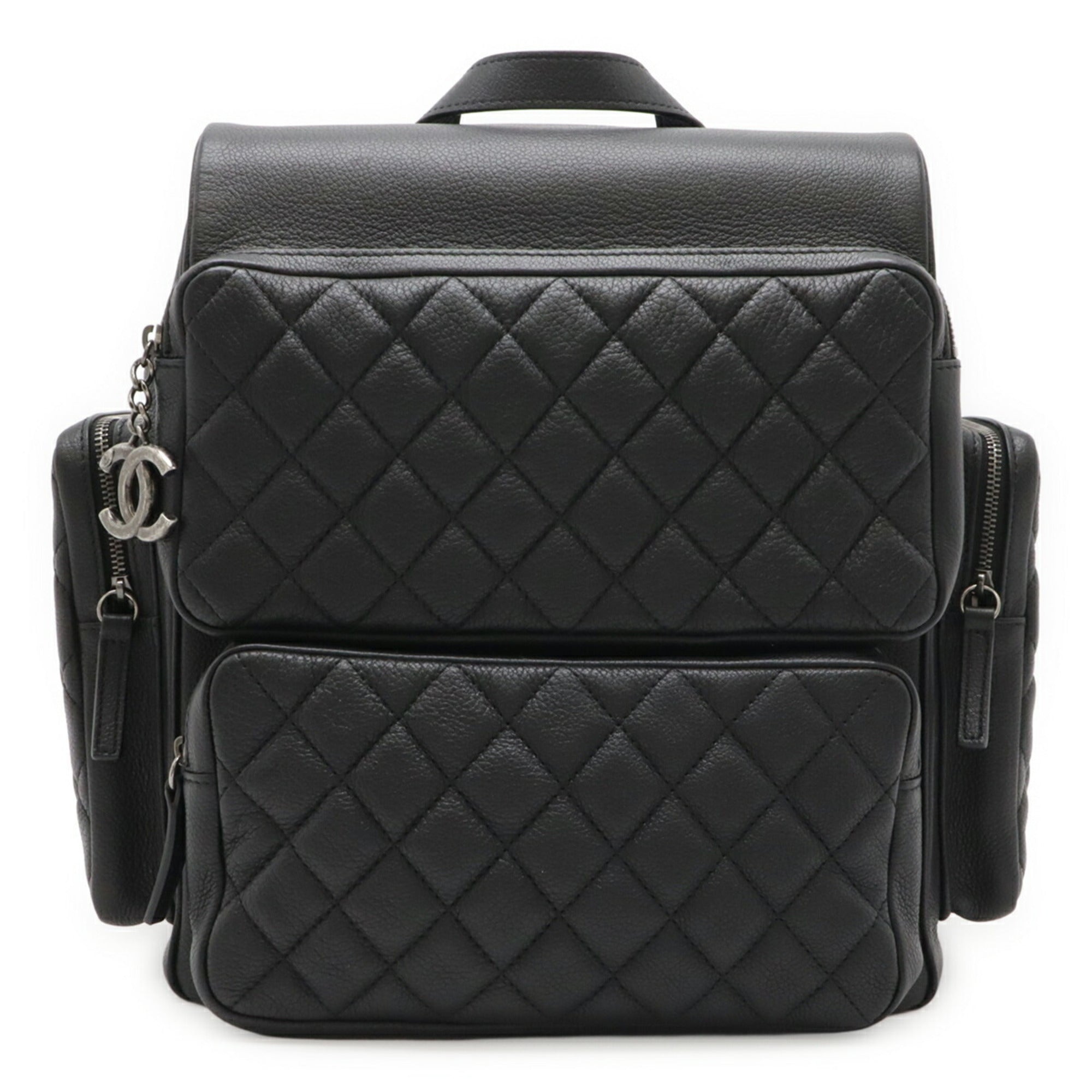 Chanel Black Leather Backpack (Pre-Owned)