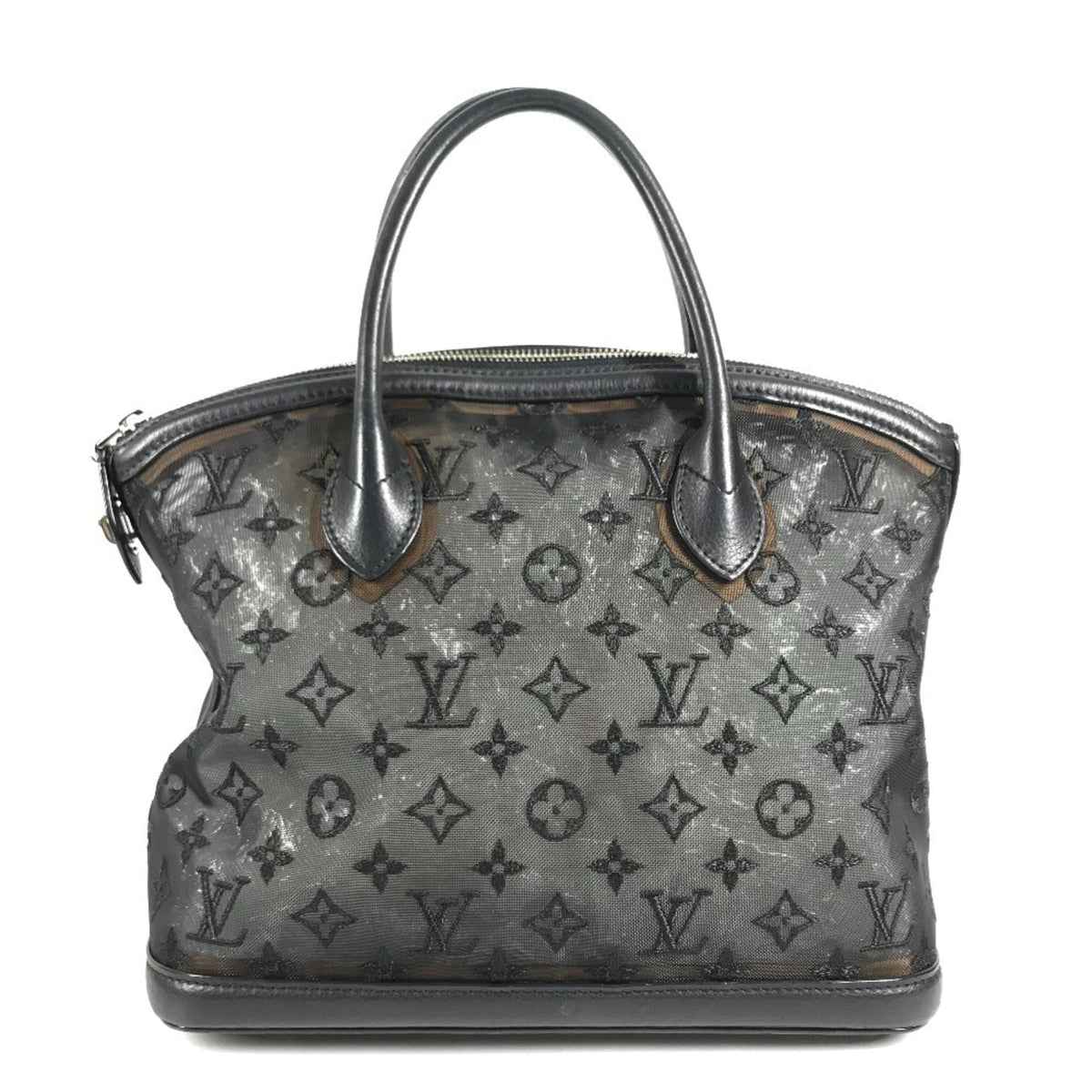 Louis Vuitton Black Monogram Handbag Tote Bag (Pre-Owned)