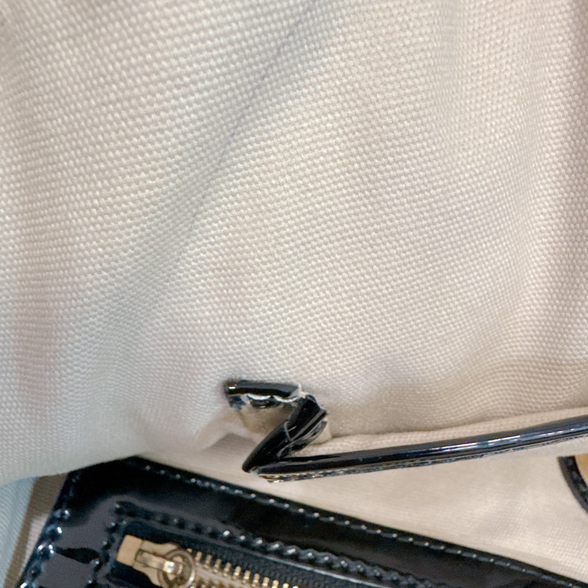 Tory Burch Black Patent Leather Tote Bag (Pre-Owned)