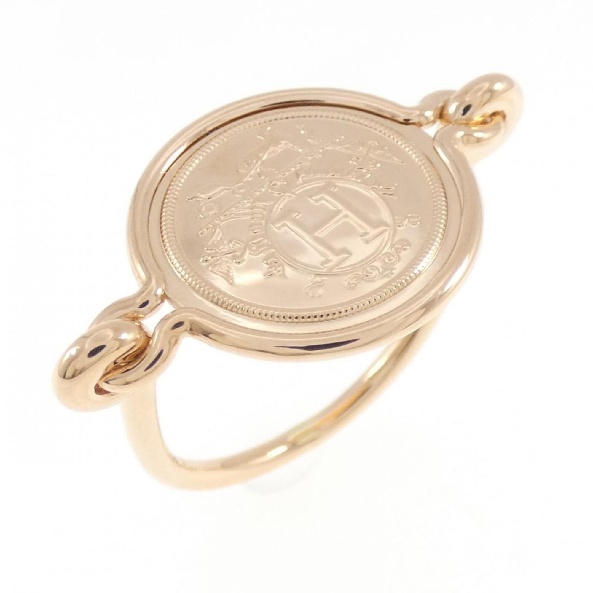 Hermes Pink Gold (18K) Band Ring (Pre-Owned)