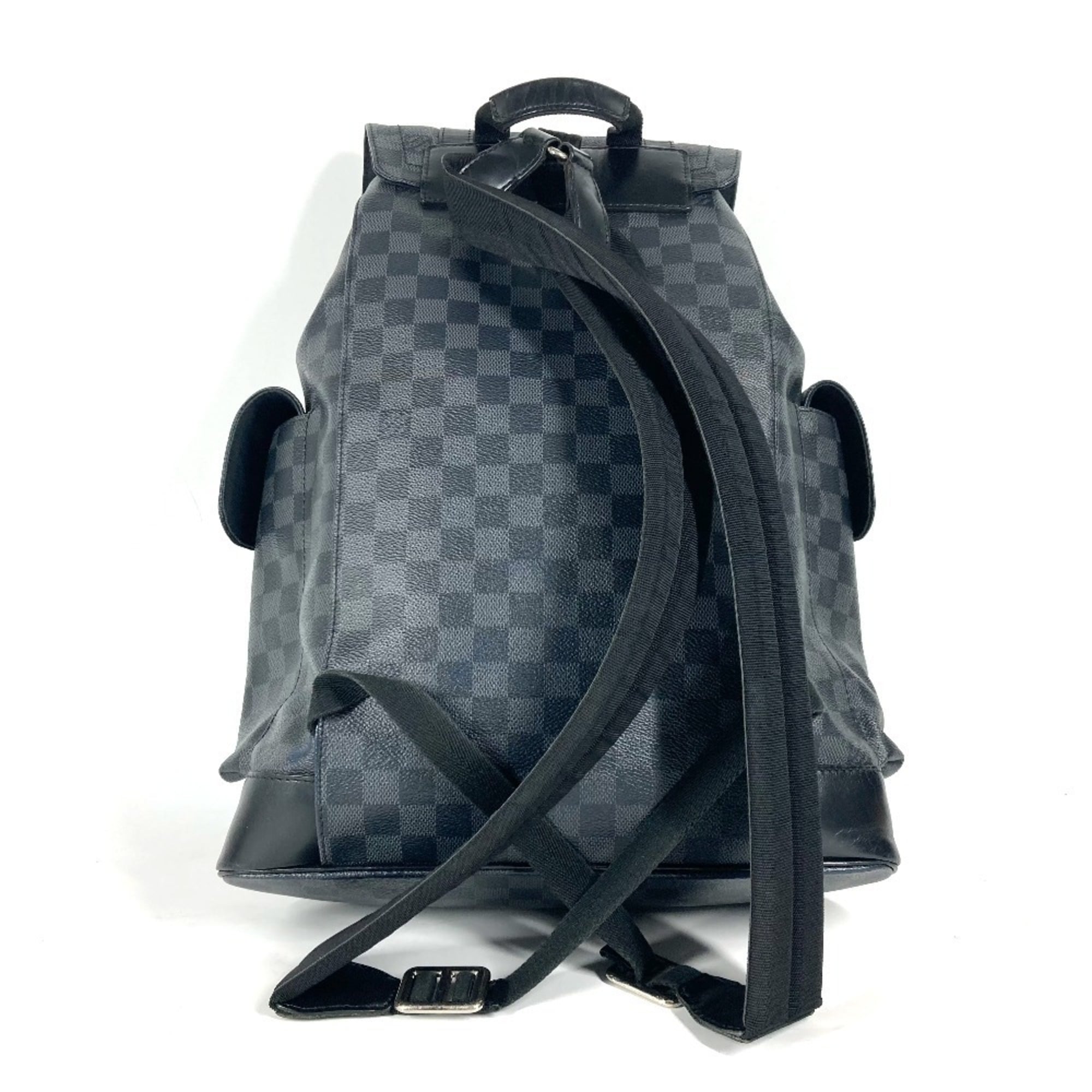 Louis Vuitton Black Damier Graphite Backpack (Pre-Owned)