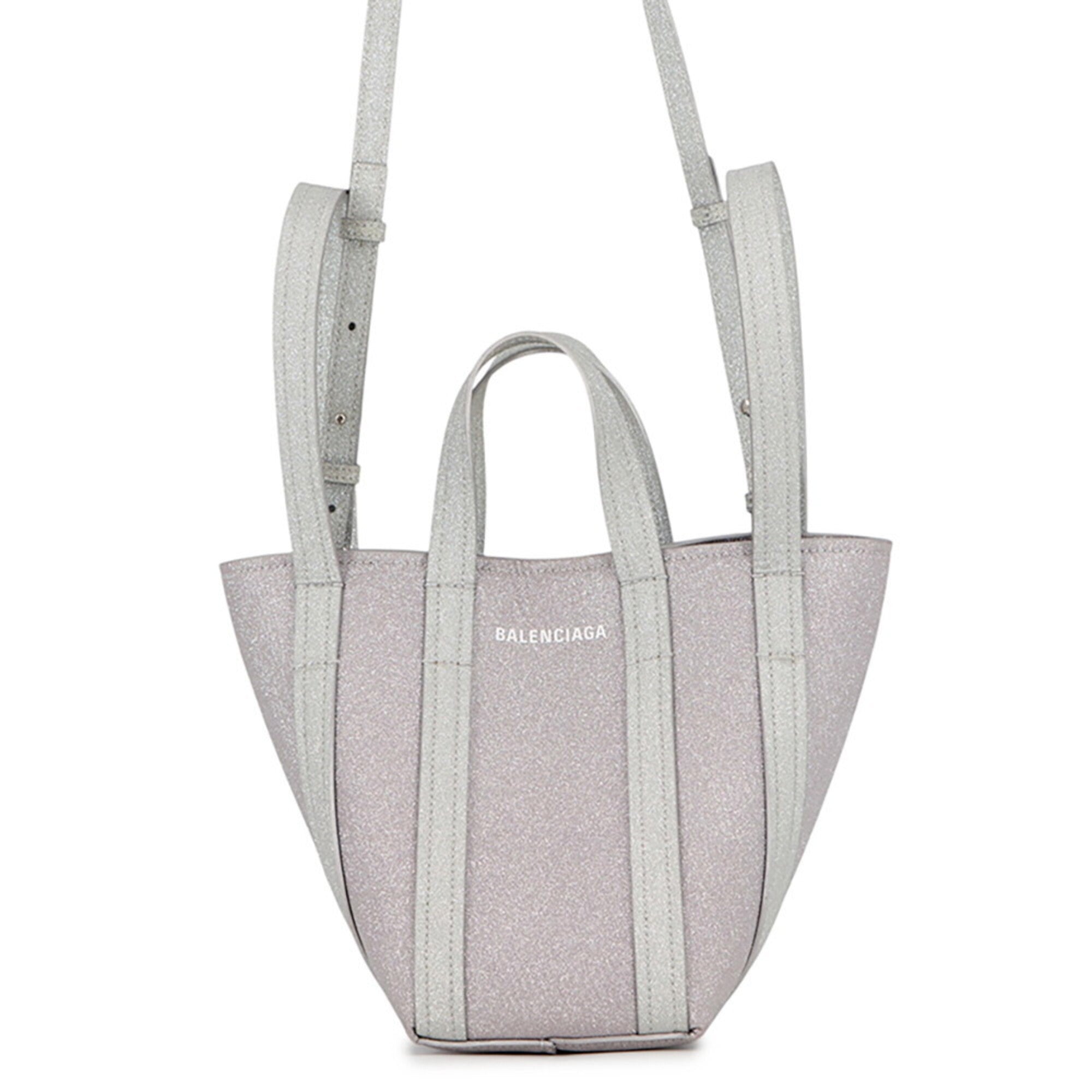 Balenciaga Pink Silver Leather Handbag (Pre-Owned)