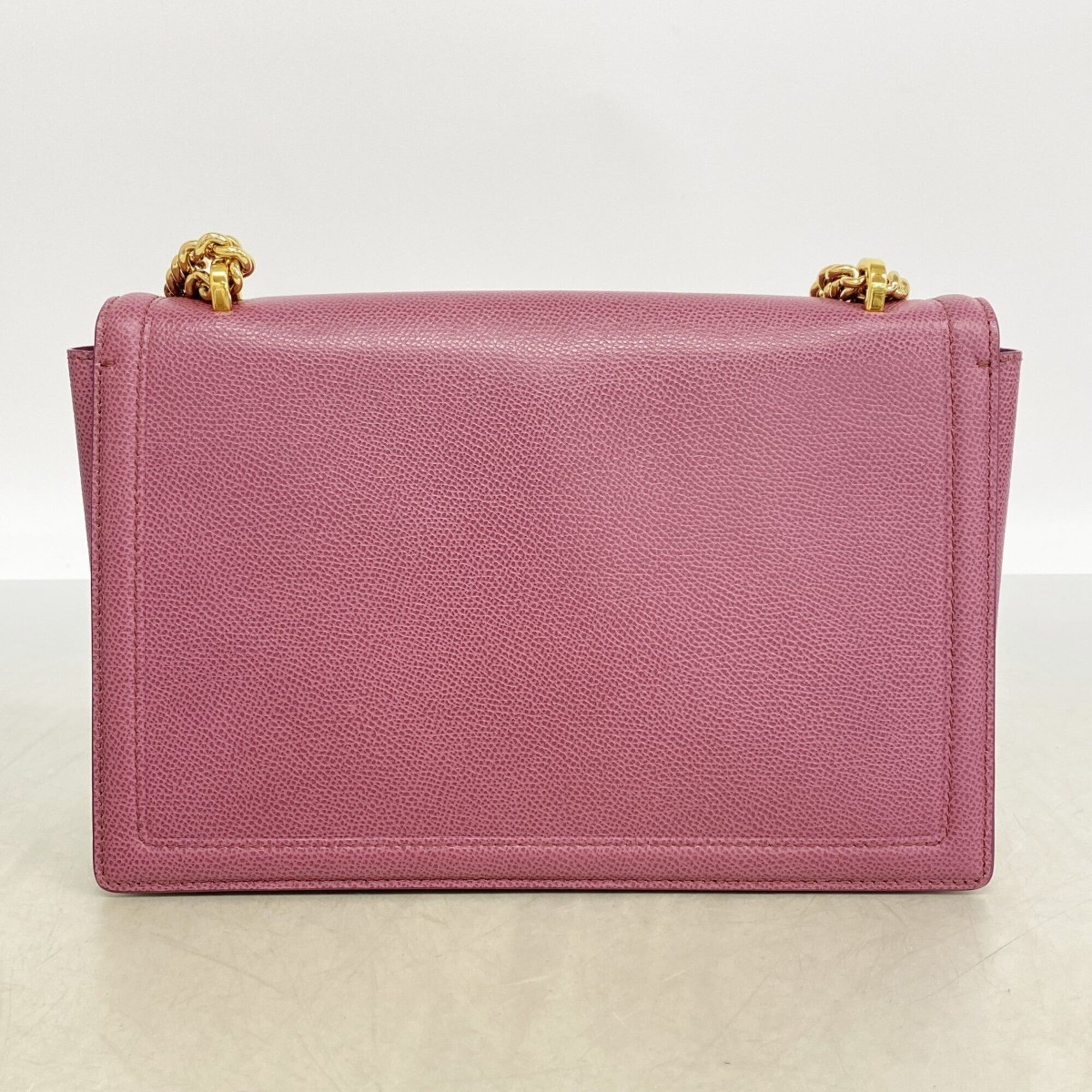 Salvatore Ferragamo Purple Leather Shoulder Bag (Pre-Owned)