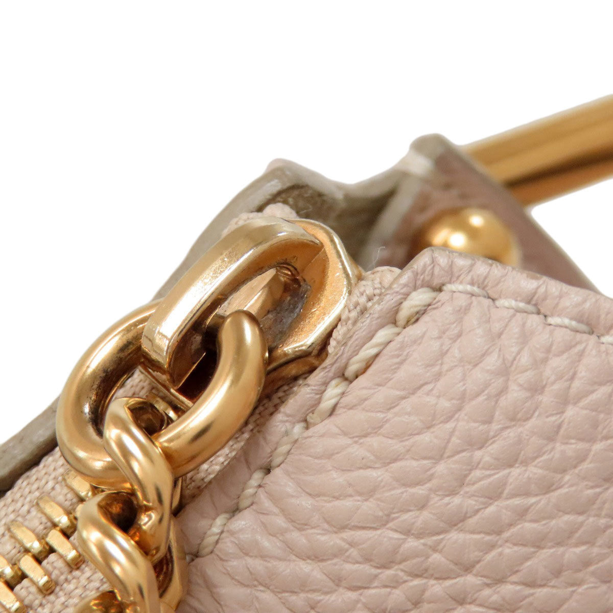 Chloé Pink Beige Leather Handbag (Pre-Owned)