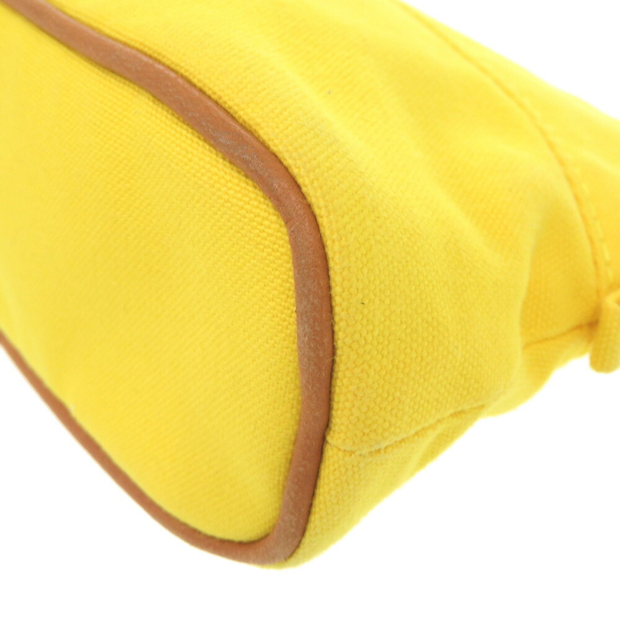 Hermes Yellow Cotton Pouch (Pre-Owned)