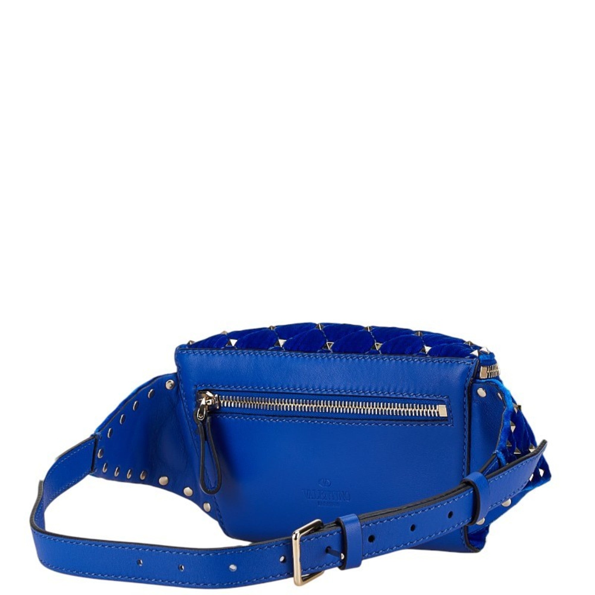 Valentino Blue Leather Fanny Pack Shoulder Bag (Pre-Owned)