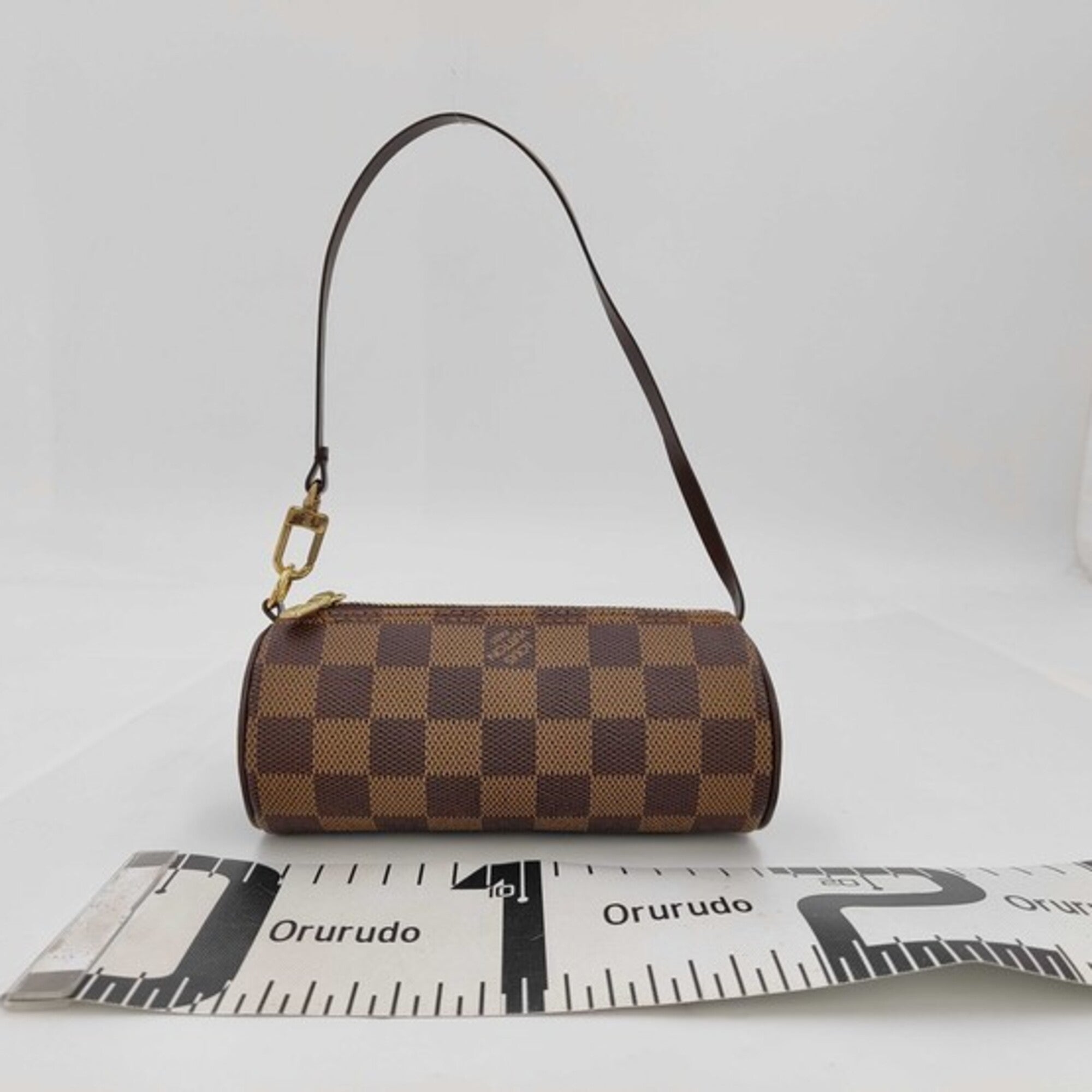 Louis Vuitton Brown Damier Canvas Pochette Pouch Shoulder Bag (Pre-Owned)