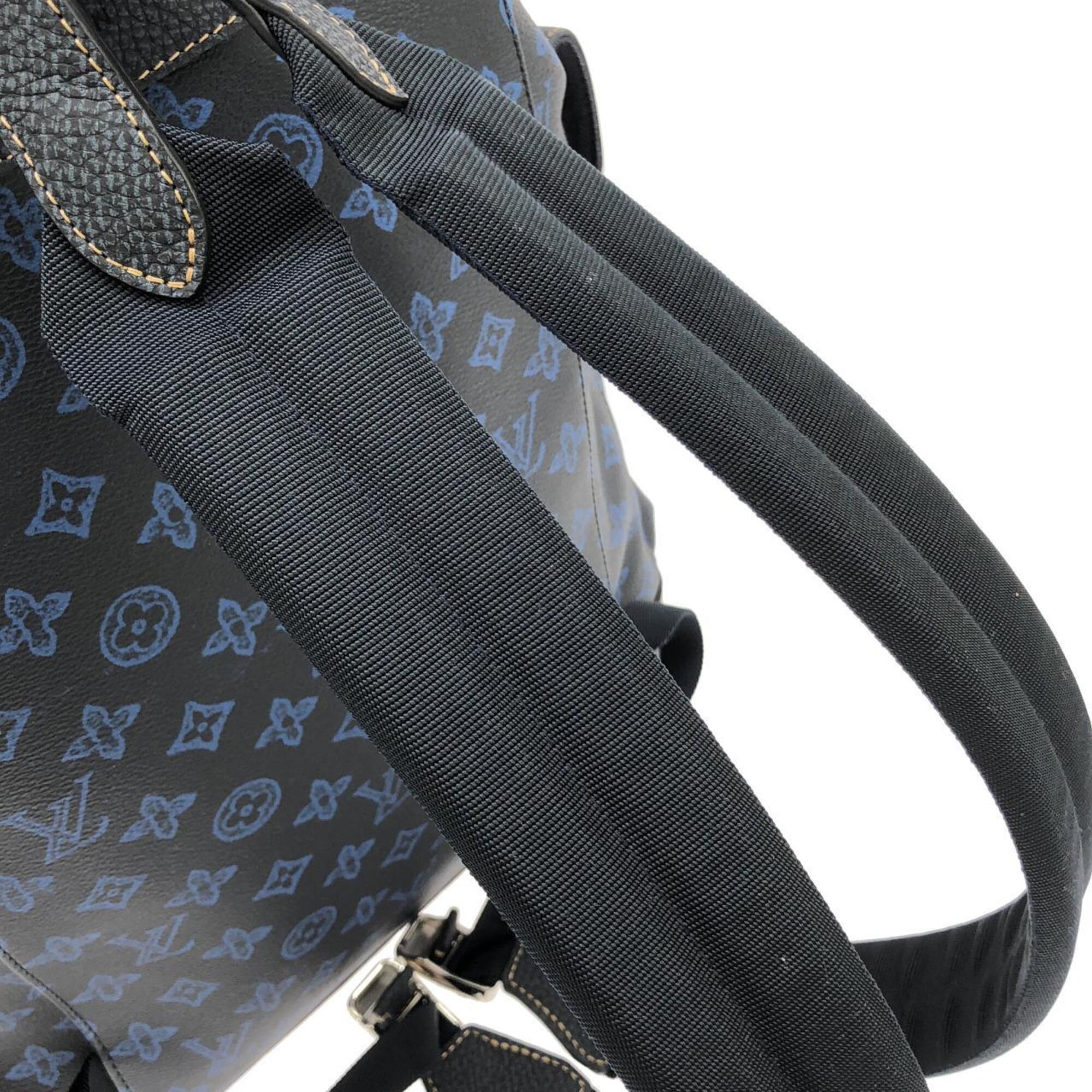 Louis Vuitton Monogram Blue Coated Canvas Handbag (Pre-Owned)
