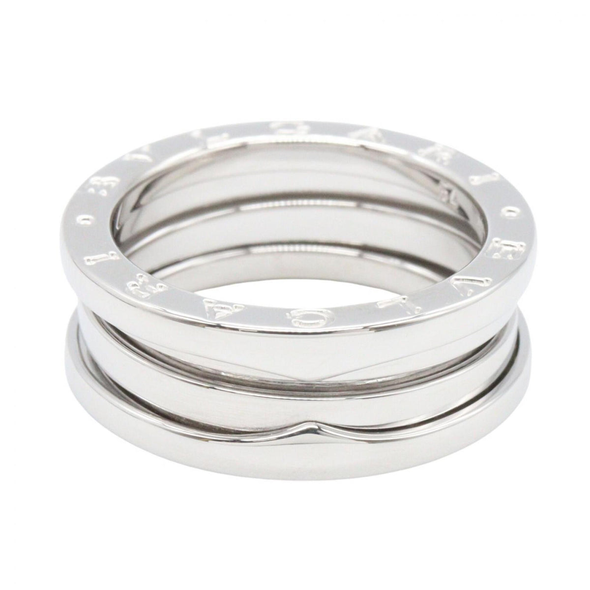 Bvlgari Silver White Gold (18K) Band Ring (Pre-Owned)