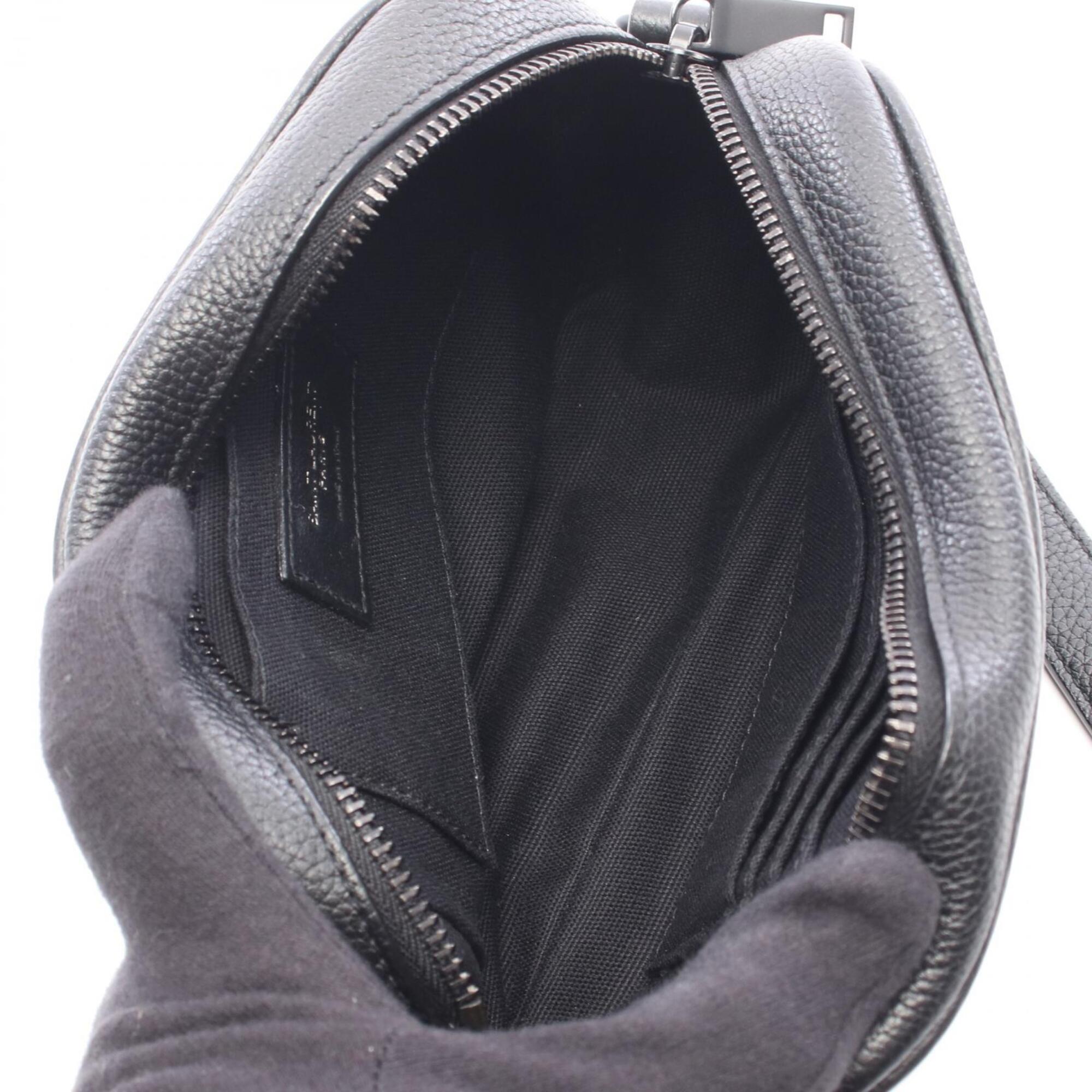 Yves Saint Laurent Black Leather Handbag Shoulder Bag (Pre-Owned)