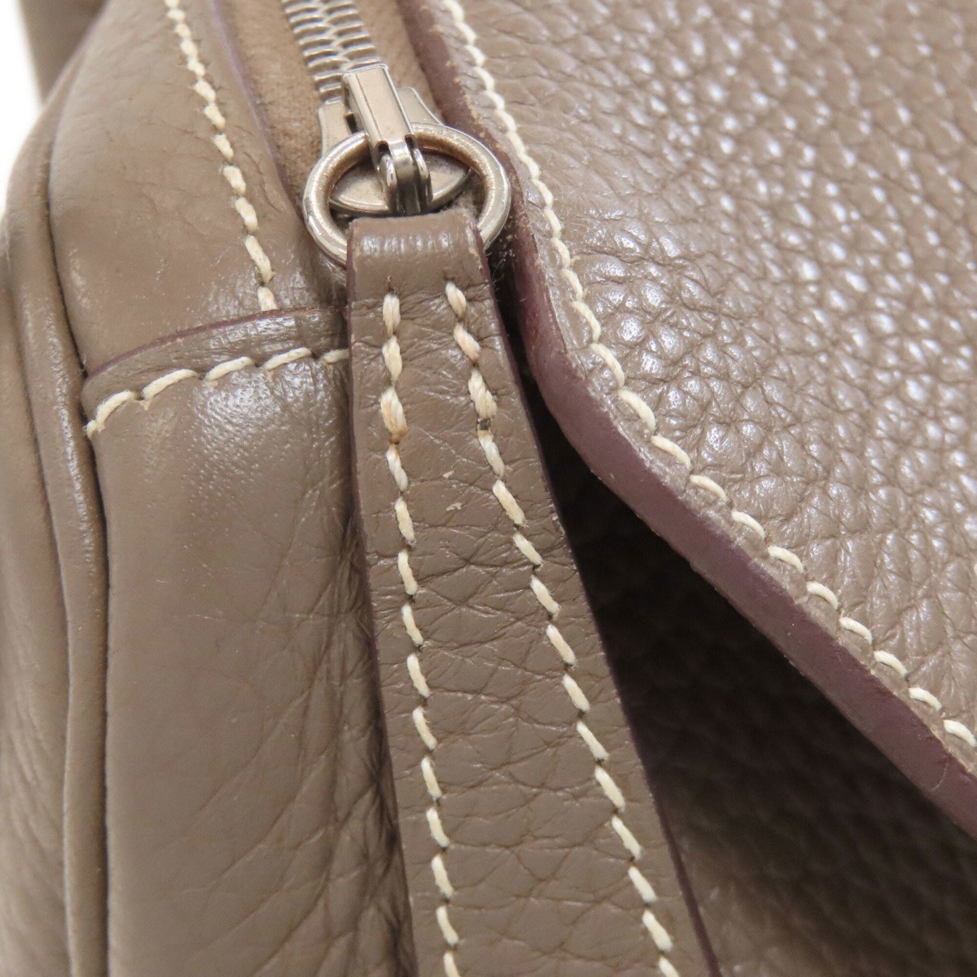 Hermes Etoupe Gray Handbag (Pre-Owned)