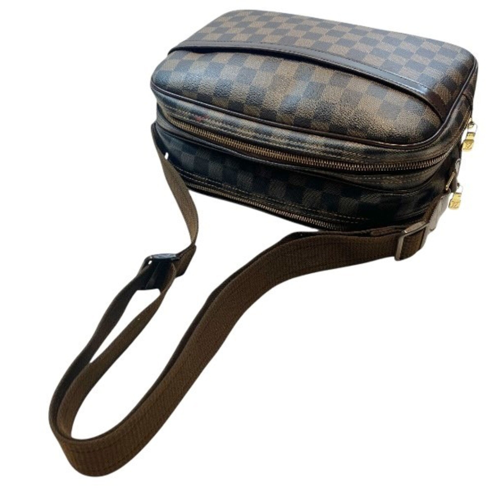 Louis Vuitton Brown Handbag Shoulder Bag (Pre-Owned)