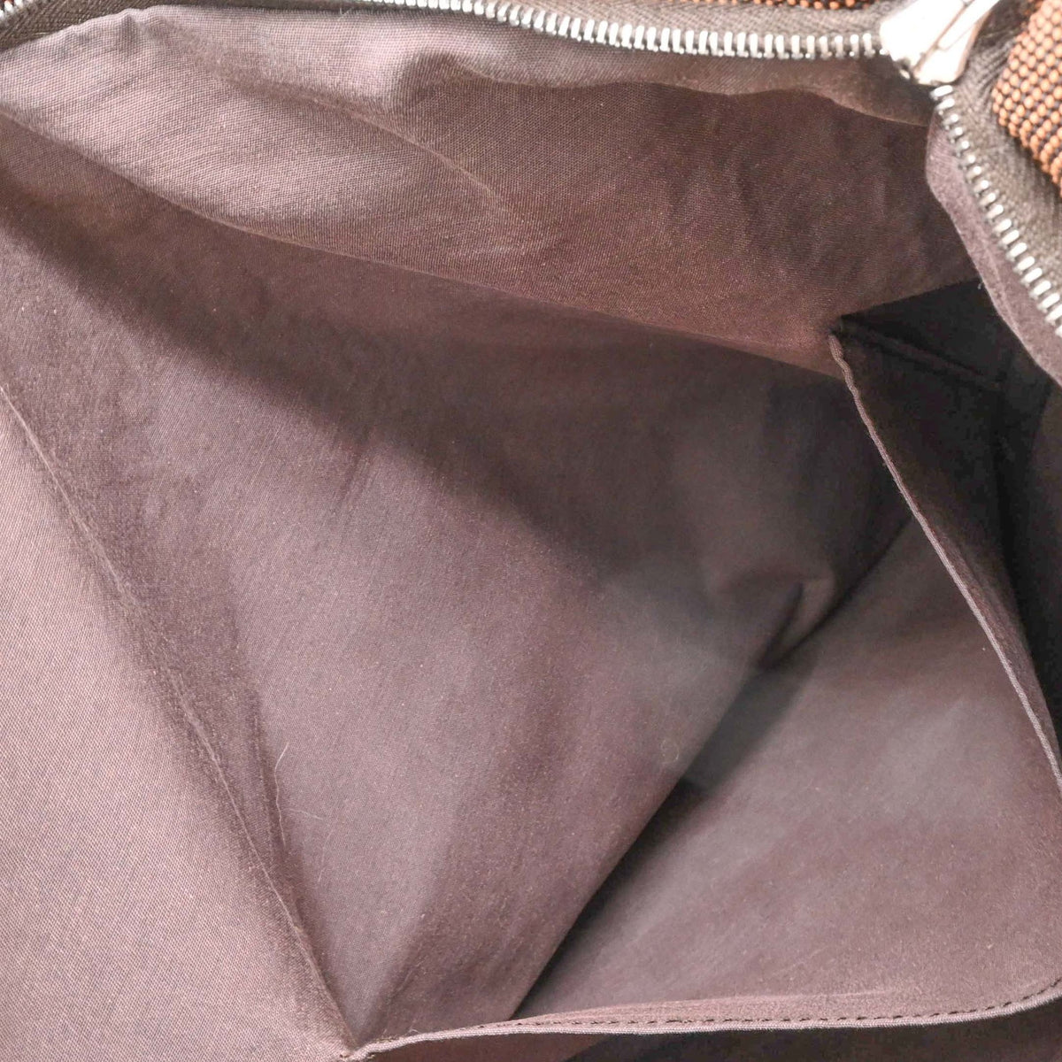 Hermes Brown Canvas Tote Bag (Pre-Owned)