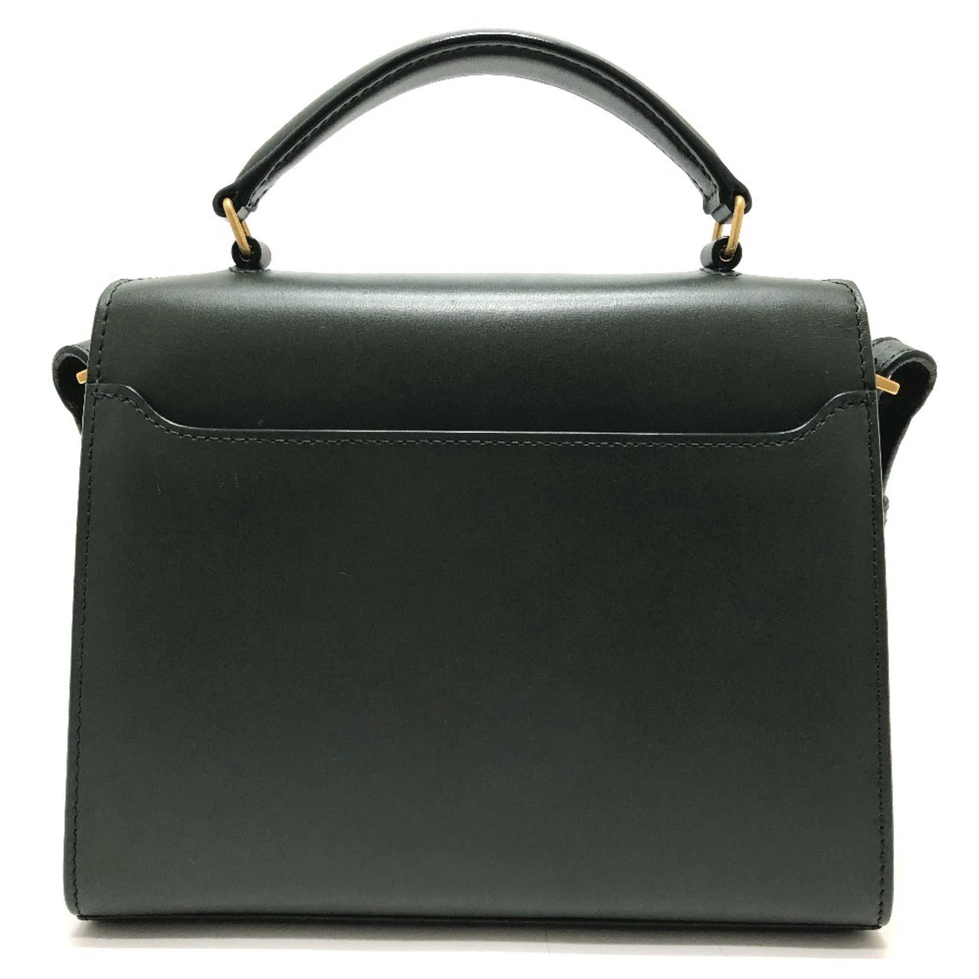 Yves Saint Laurent Green Leather Suede Handbag (Pre-Owned)