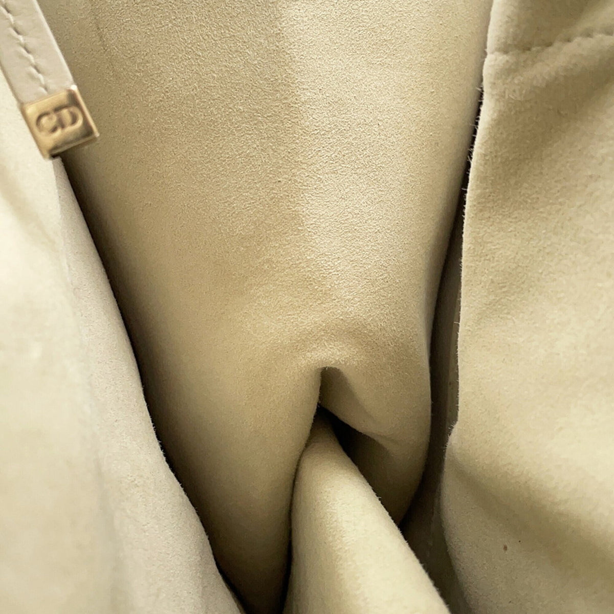 Christian Dior White Leather Handbag Tote Bag (Pre-Owned)