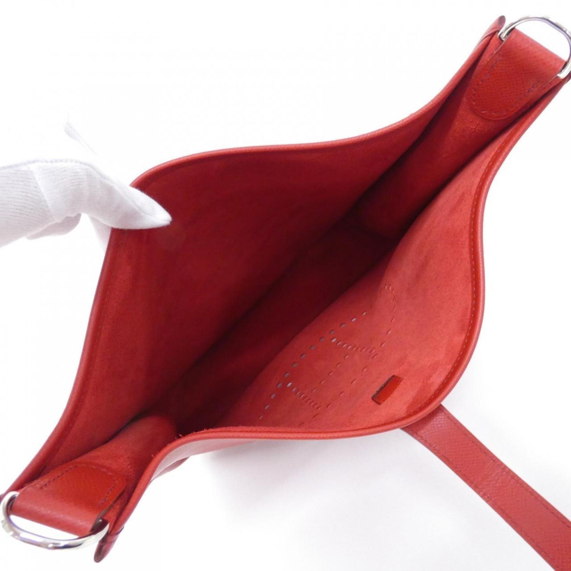 Hermes Red Color Epsom Leather Shoulder Bag (Pre-Owned)
