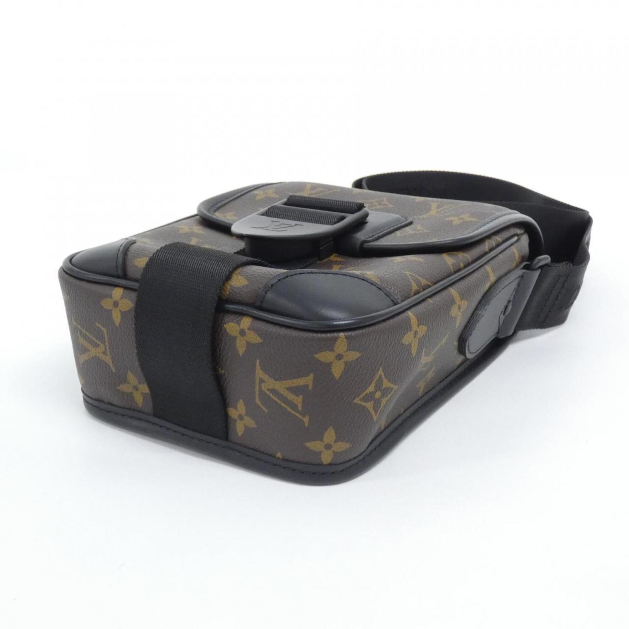 Louis Vuitton Black Marron Coated Canvas Shoulder Bag (Pre-Owned)