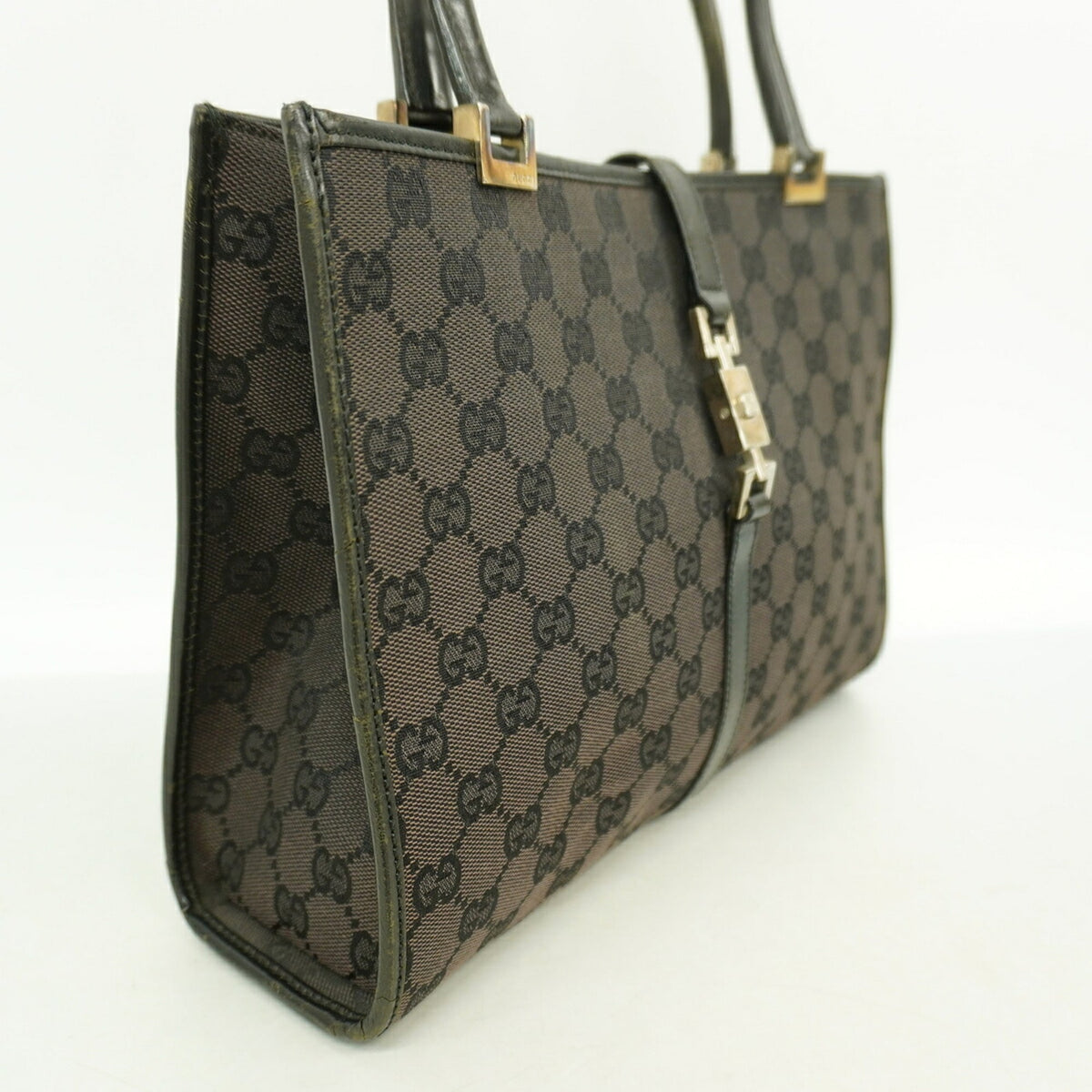 Gucci Black Canvas Shoulder Bag (Pre-Owned)
