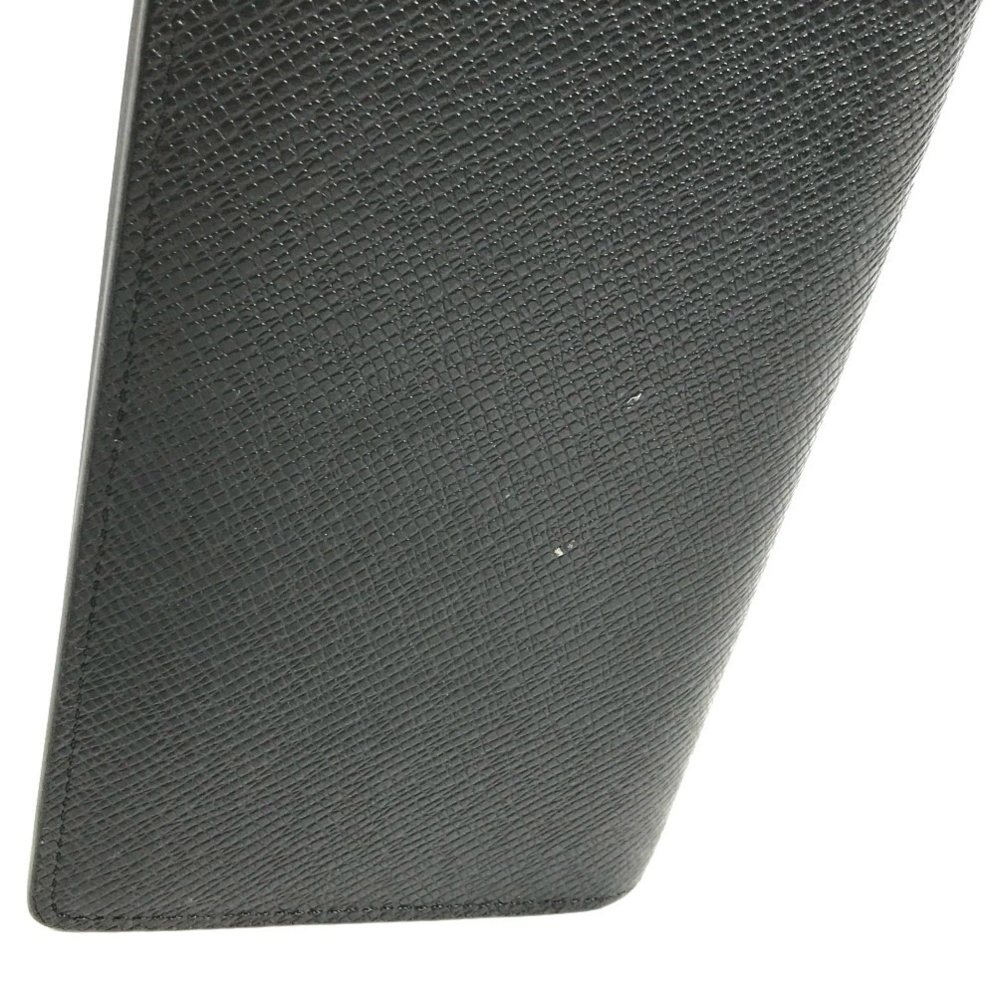 Louis Vuitton Taiga Ardoise Black Taiga Leather Long Wallet (Bi-Fold) (Pre-Owned)